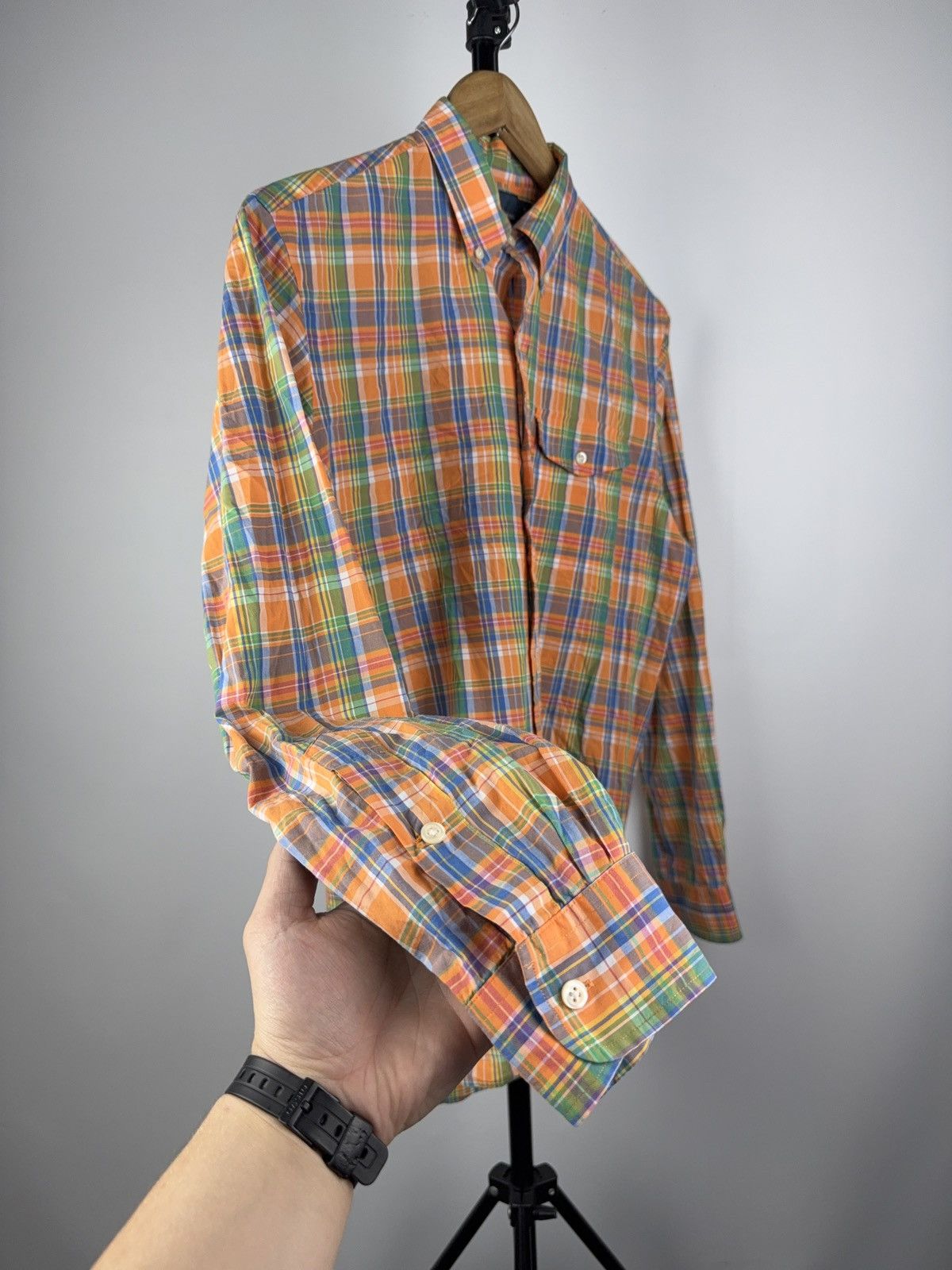 Designer × Polo Ralph Lauren Vintage 90s Polo Ralph Lauren Shirt Mens Plaid Button Down Size US S / EU 44-46 / 1 - 4 Thumbnail