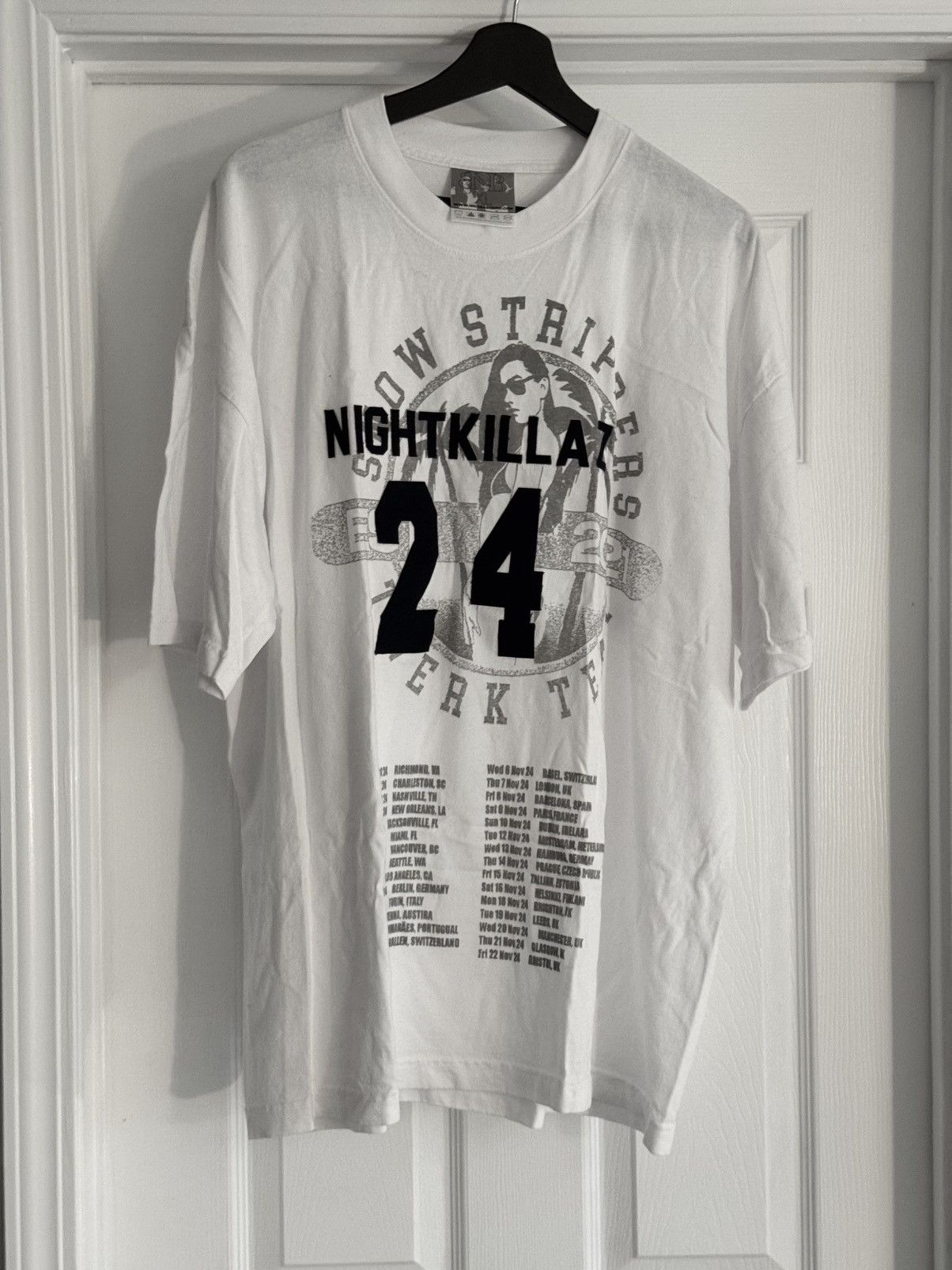 Band Tees Snow Strippers “NIGHTKILLAZ 24” Shirt Size US XL / EU 56 / 4 - 1 Thumbnail