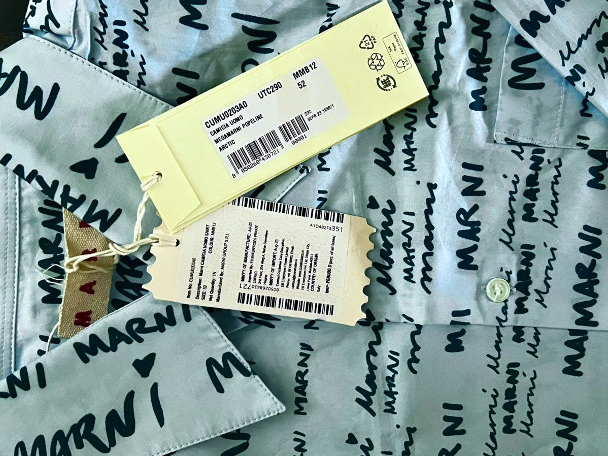 Marni Marni Shirt Arctic 52 Size US L / EU 52-54 / 3 - 6 Thumbnail