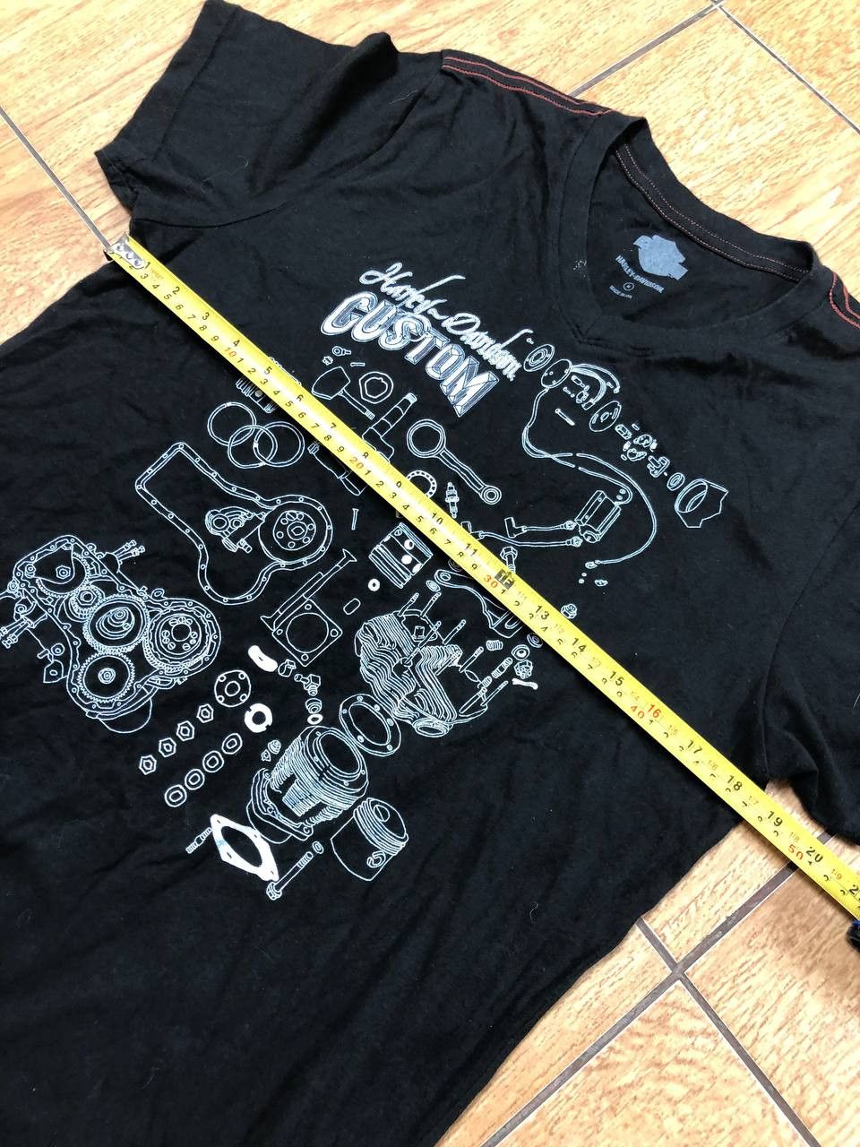 Harley Davidson Y2K Affliction Style All Over Print T Shirt Tee Japan Size US M / EU 48-50 / 2 - 12 Thumbnail