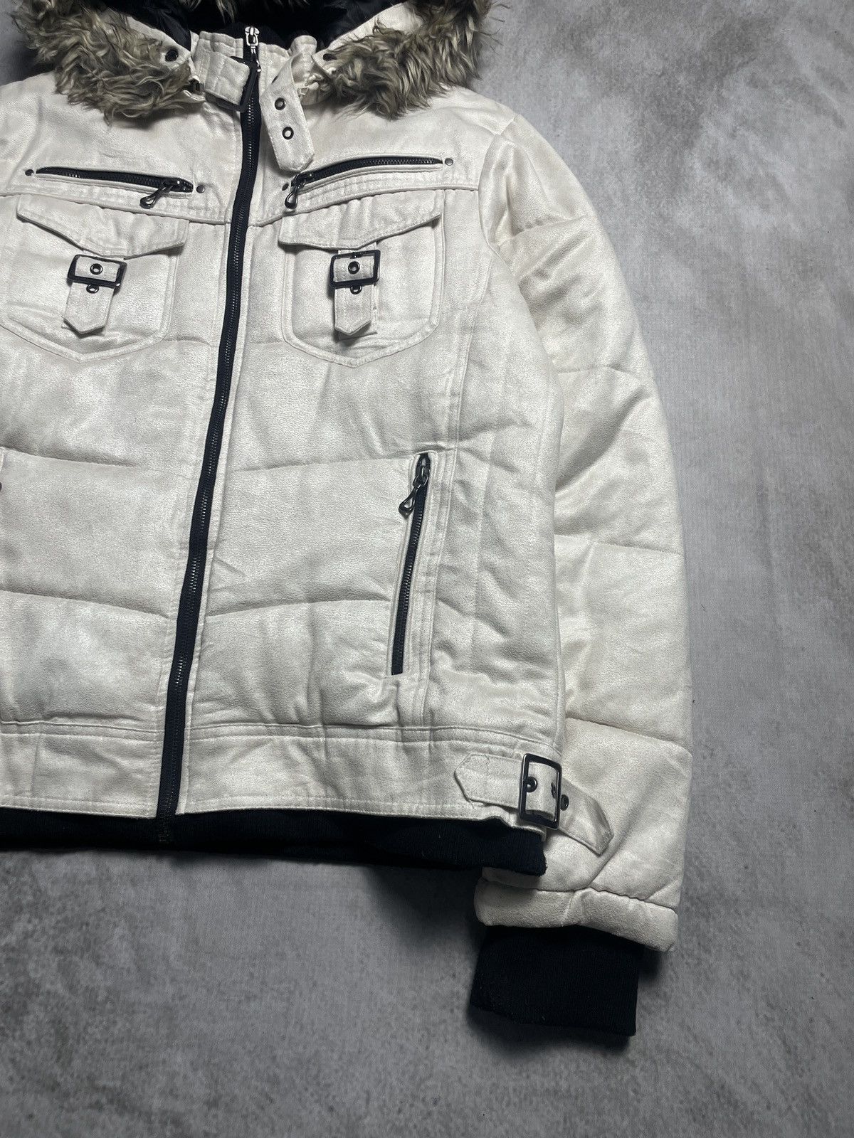 Japanese Brand 2000’s Roushatte - Vkei Style Puffer Fur Jacket Size US L / EU 52-54 / 3 - 2 Thumbnail