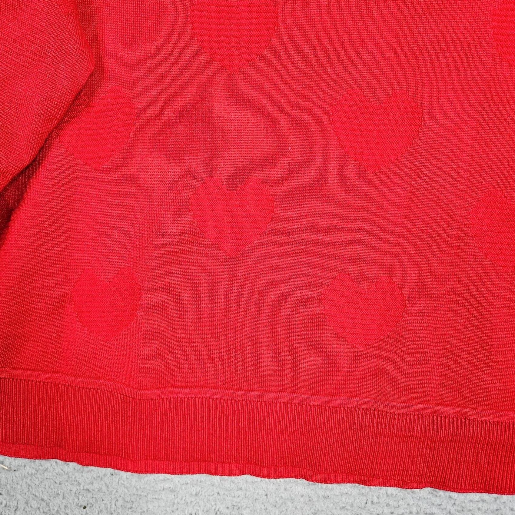 Vintage Cable & Gauge Red Long Sleeve Pull-over Sweater - Size 2X Size XXL / US 16-18 / IT 52-54 - 3 Thumbnail