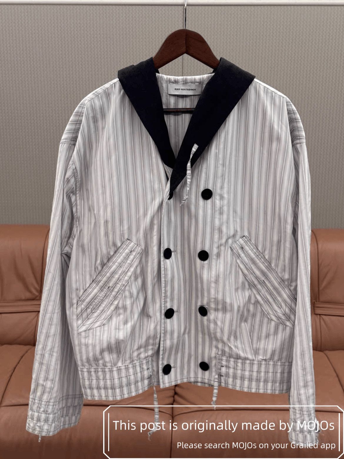 Kiko Kostadinov AW 2019 Vein Jacket - 00072019 Midnight Stripe