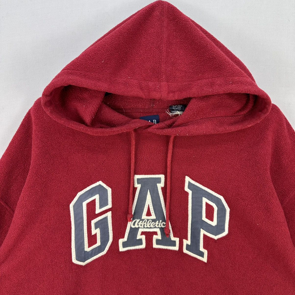 Gap Vintage 00s GAP Pullover Fleece Hoodie Distressed Size US XXL / EU 58 / 5 - 7 Thumbnail