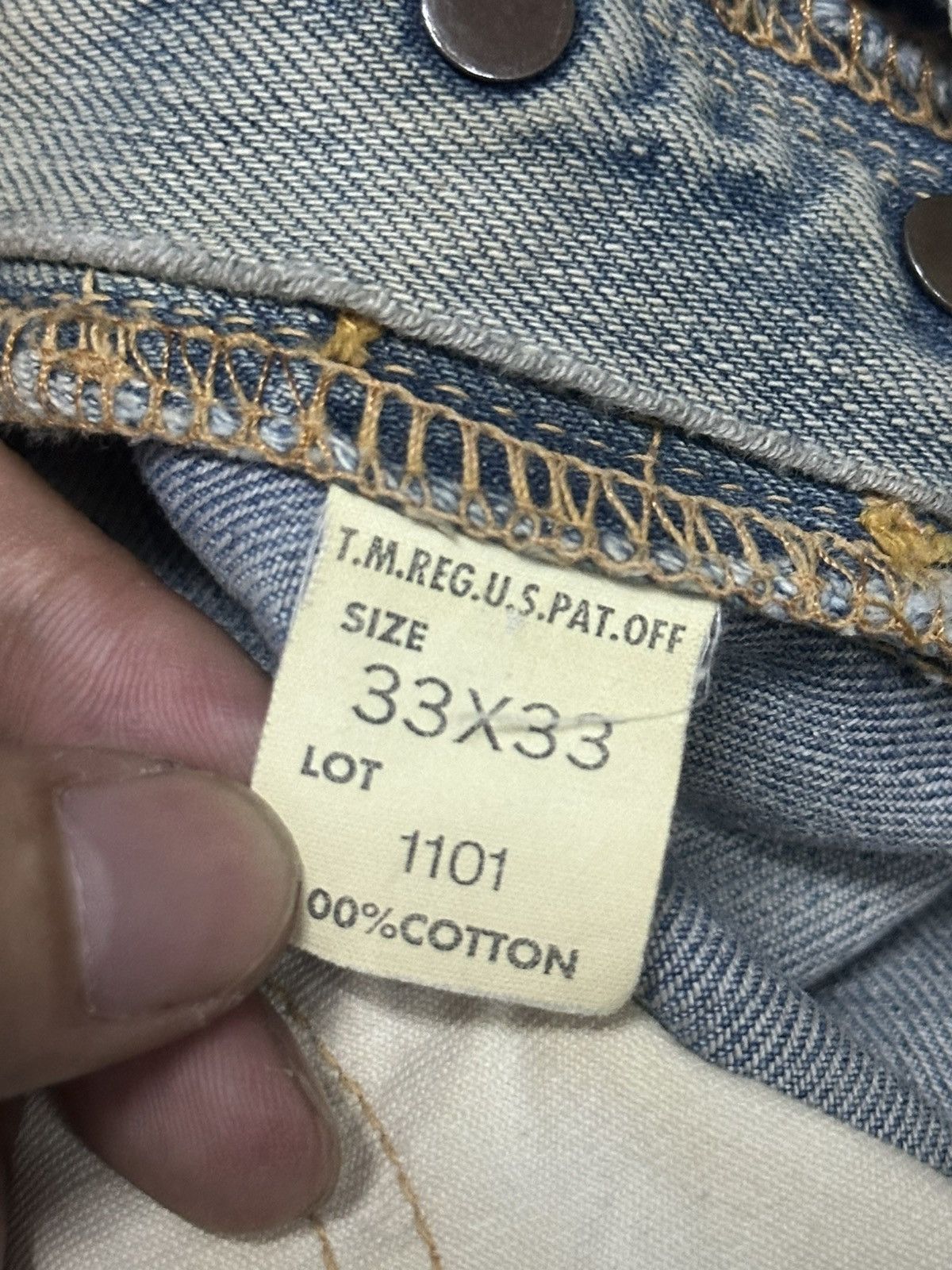 Lee Lee Vintage Distressed Jeans With Baggy Loose Style Mudwash Size US 33 - 9 Thumbnail