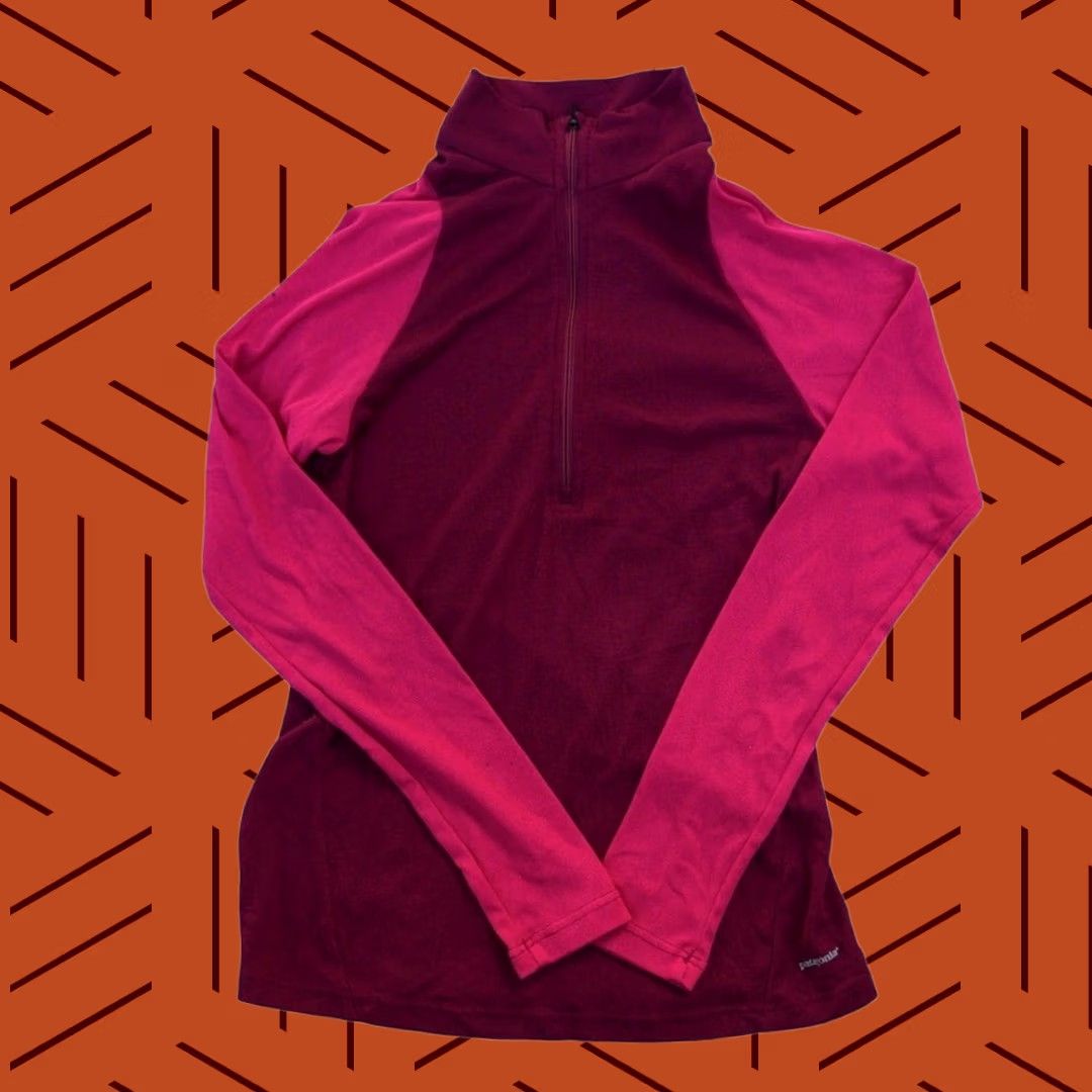 Patagonia Patagonia Capilene Lightweight Shirt Womens Small Red 1/4 Zip Size S / US 4 / IT 40 - 1 Thumbnail