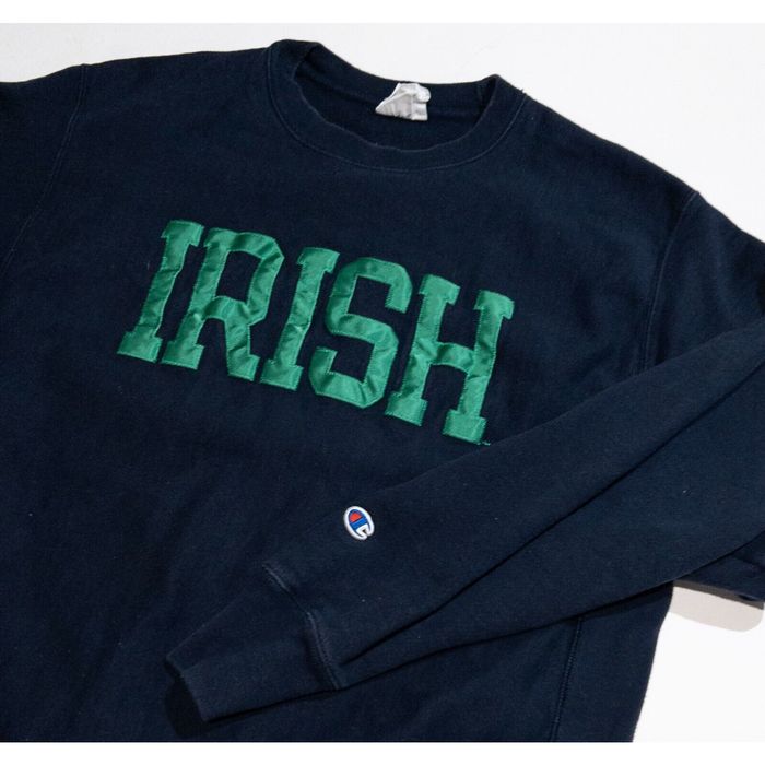 Champion Irish Notre Dame Champion Reverse Weave Sweatshirt Mens