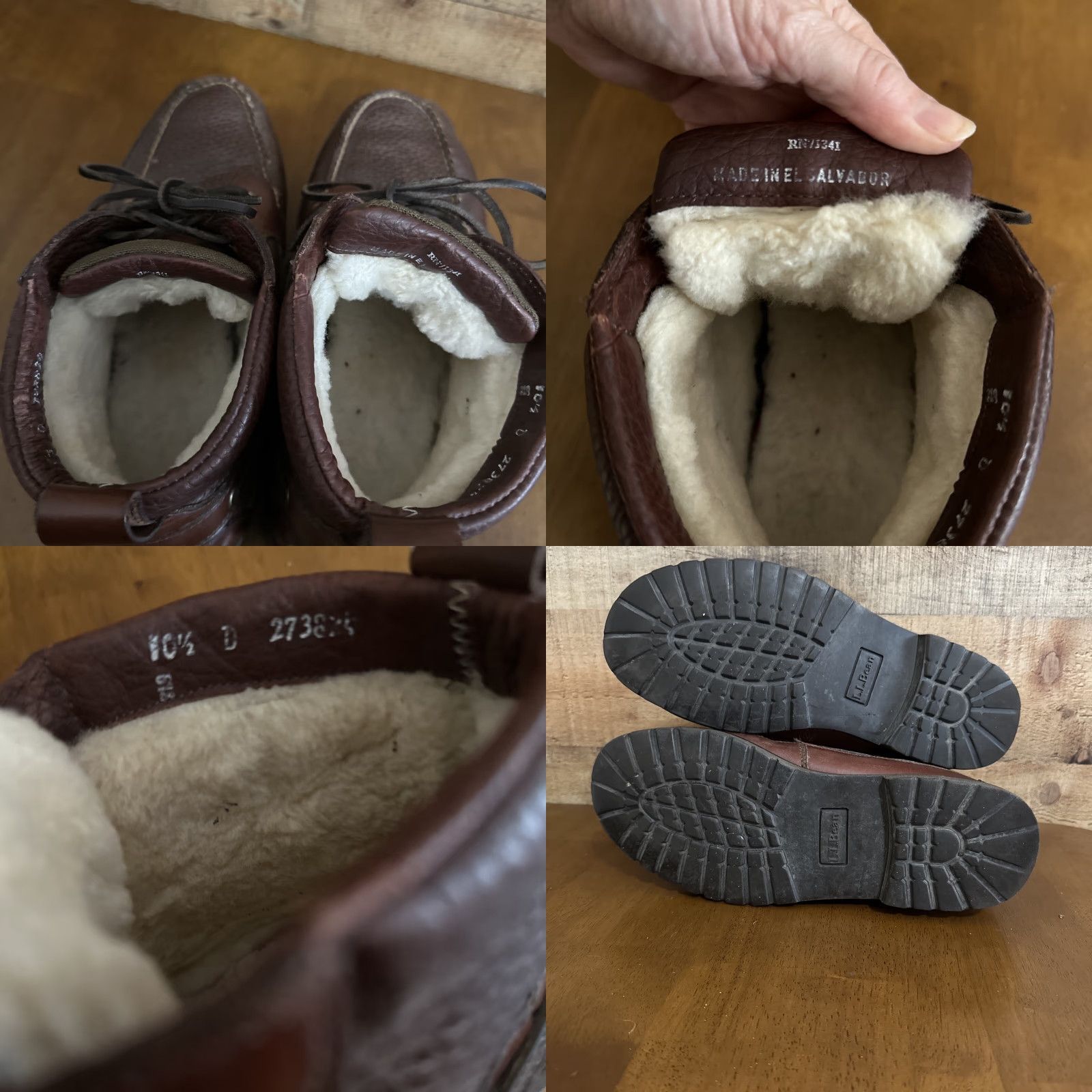 Vintage L.L. Bean East Point Men's Brown Leather Boots Size 10.5 D Boots Brown Leather East Point Men's RN71341 273824 Size US 11 / EU 44 - 8 Thumbnail