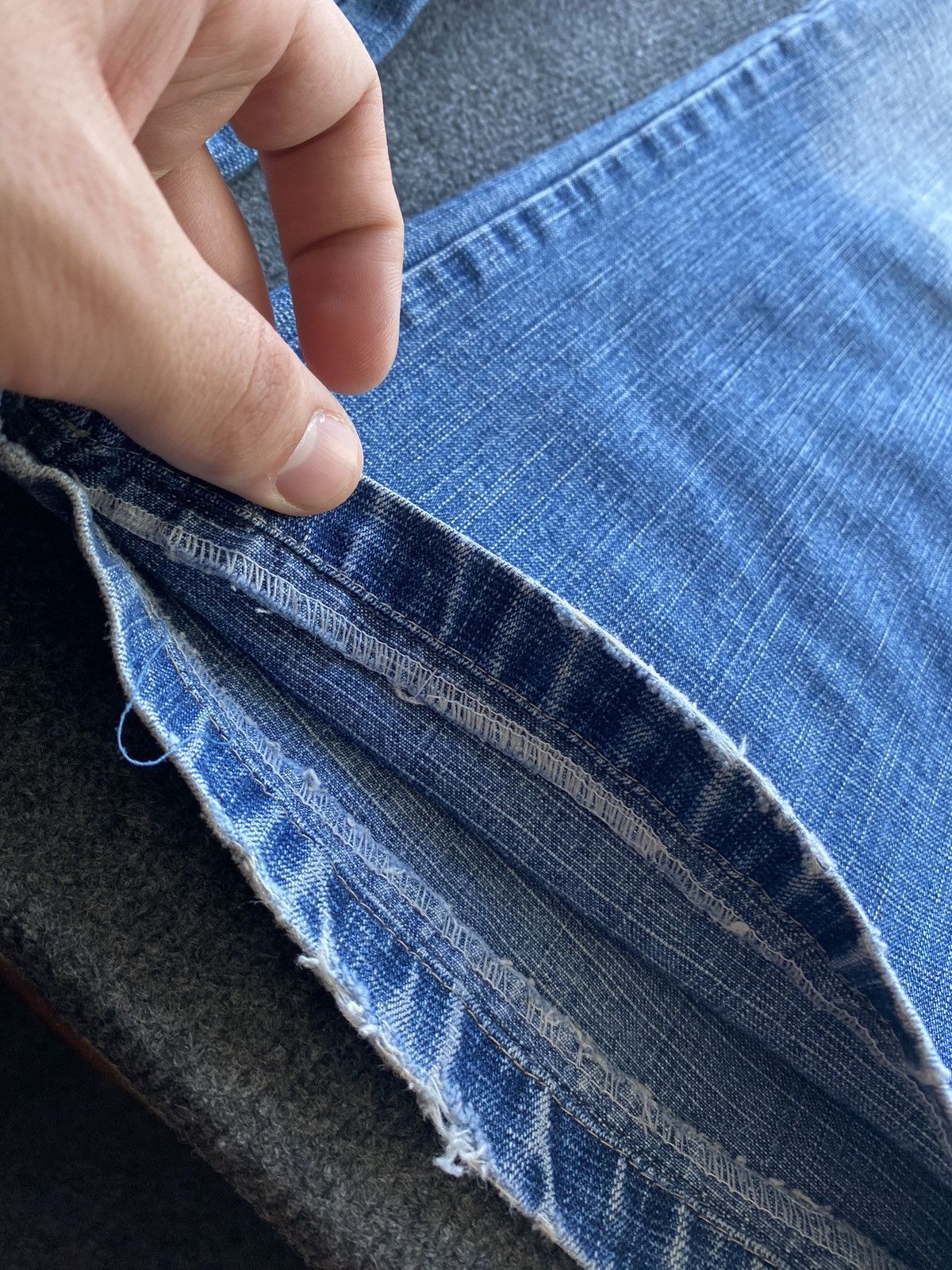 Diesel 🔥Opium Punk Diesel Blue denim jeans mens 33 bootcut goth Size US 33 - 25 Thumbnail