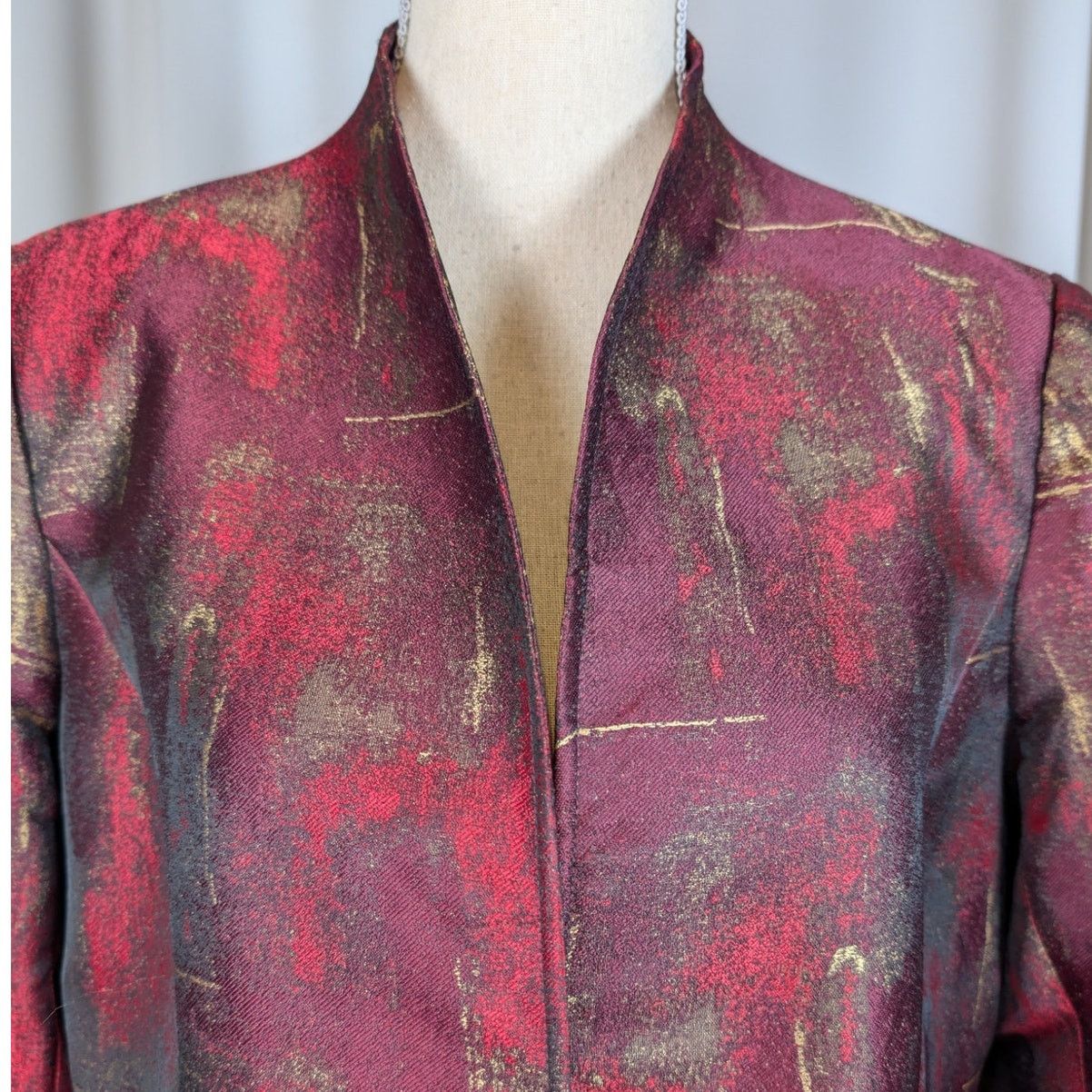 Coldwater Creek Metallic Brocade Tapestry Jacket Size L / US 10 / IT 46 - 12 Thumbnail