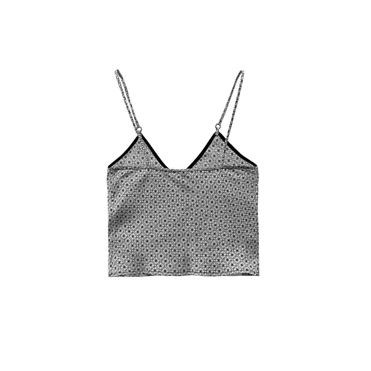 Chrome Hearts Chrome Hearts Grey Tonal Monogram Cross Pattern Silk Tanktop Size XS / US 0-2 / IT 36-38 - 2 Thumbnail