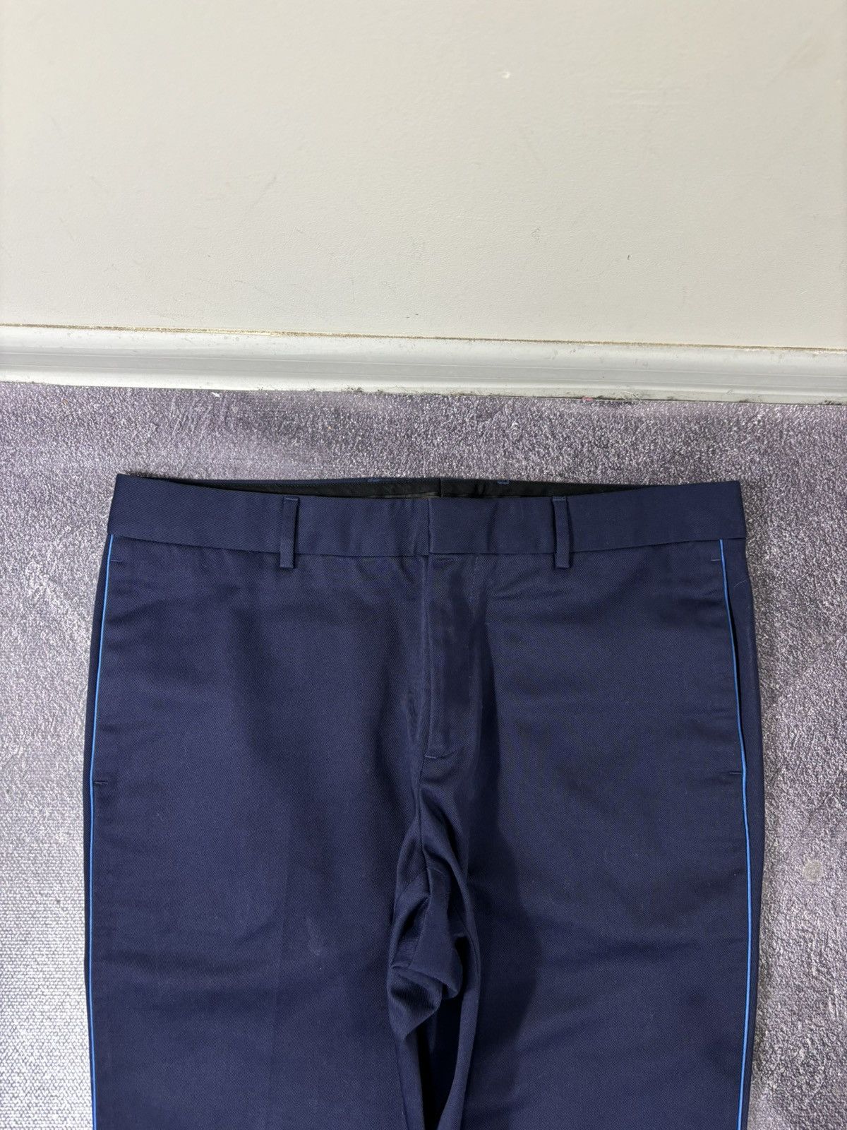 Roberto Cavalli Roberto Cavalli Men’s Navy Blue Luxury Dress Pants Trousers Size US 34 / EU 50 - 6 Thumbnail