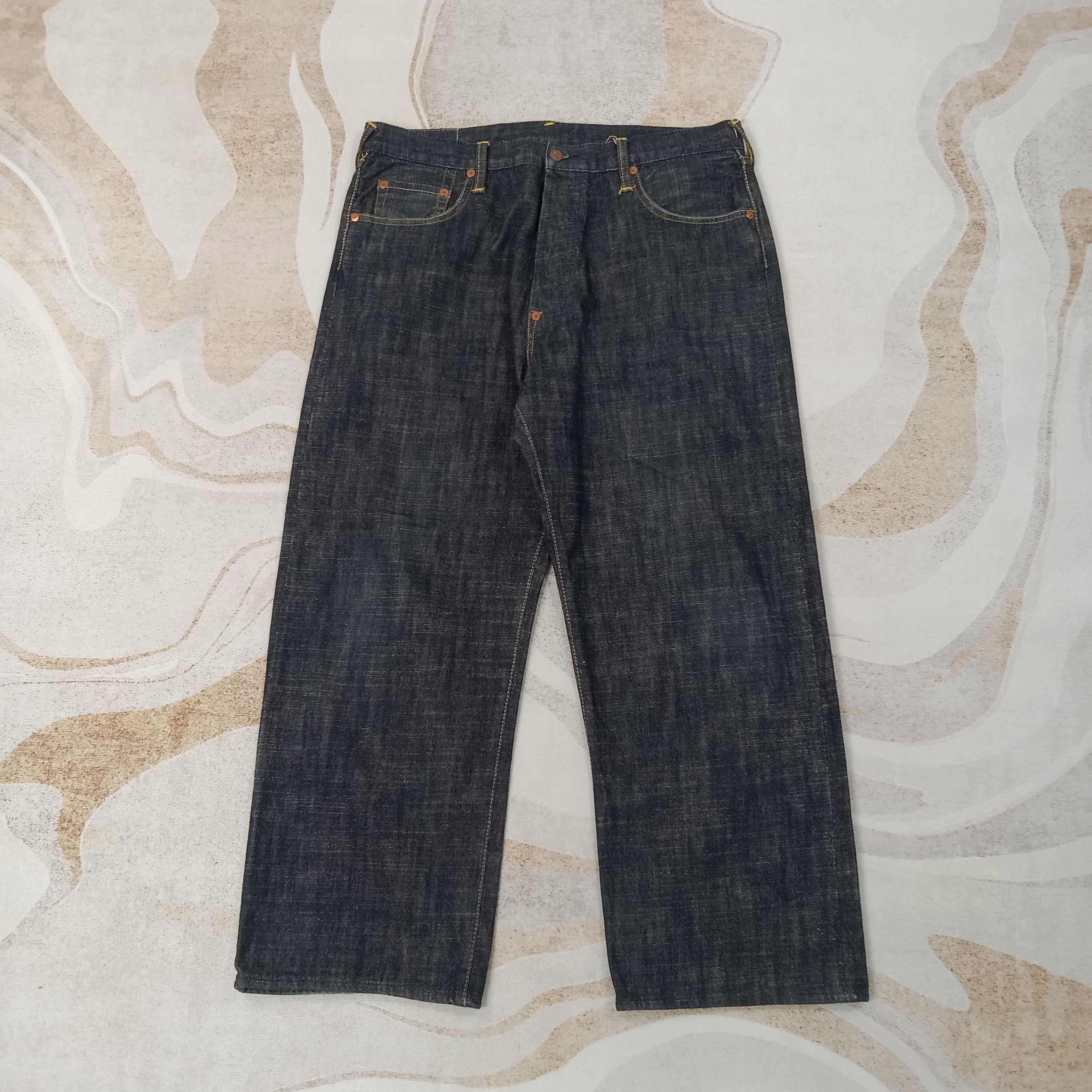 Evisu Evisu Paris Selvedge Japanese Daicock Denim Jeans C258N30 Size US 37 - 5 Thumbnail