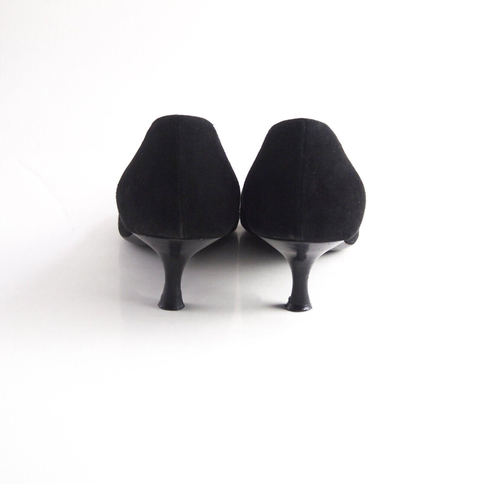 Bally Bally Tavai Mid Heel Pumps Black Suede US 6.5 EU 37 Size US 6.5 / IT 36.5 - 6 Thumbnail