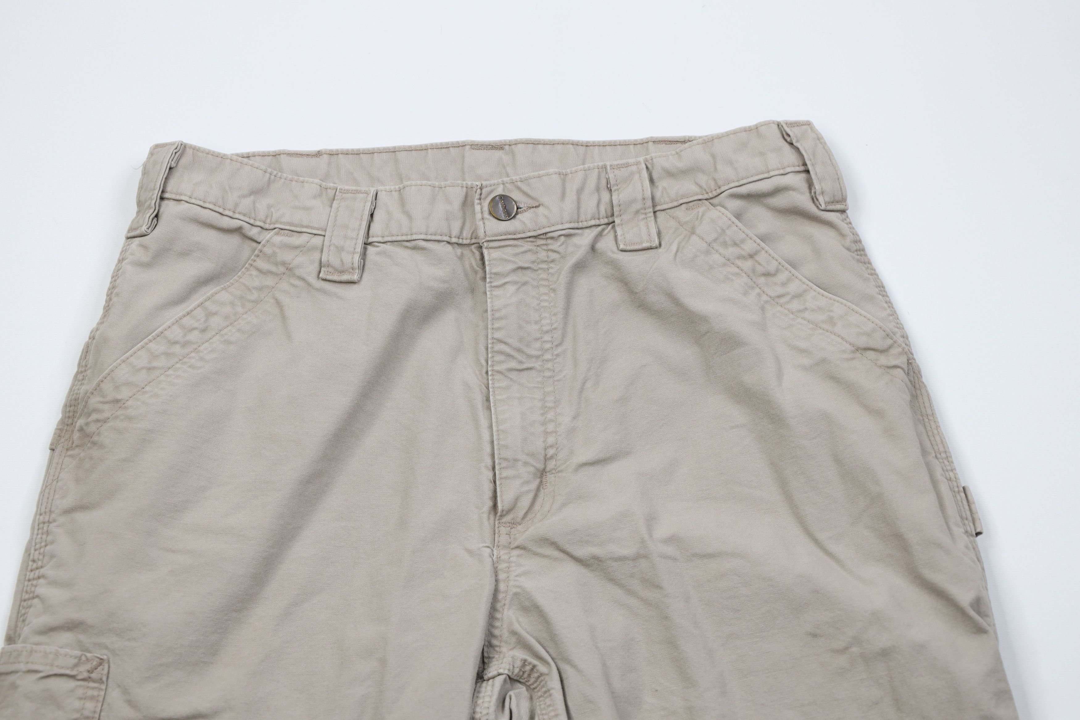 Carhartt Vintage Y2K Carhartt Canvas Relaxed Wide Leg Dungaree Pants Size US 34 / EU 50 - 2 Thumbnail