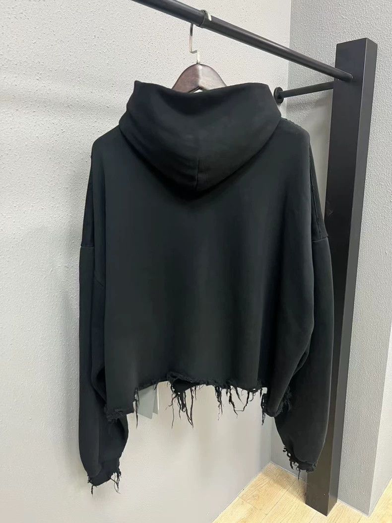 Balenciaga Balenciaga Black Logo Distressed Hoodie-2506 Size US L / EU 52-54 / 3 - 2 Thumbnail