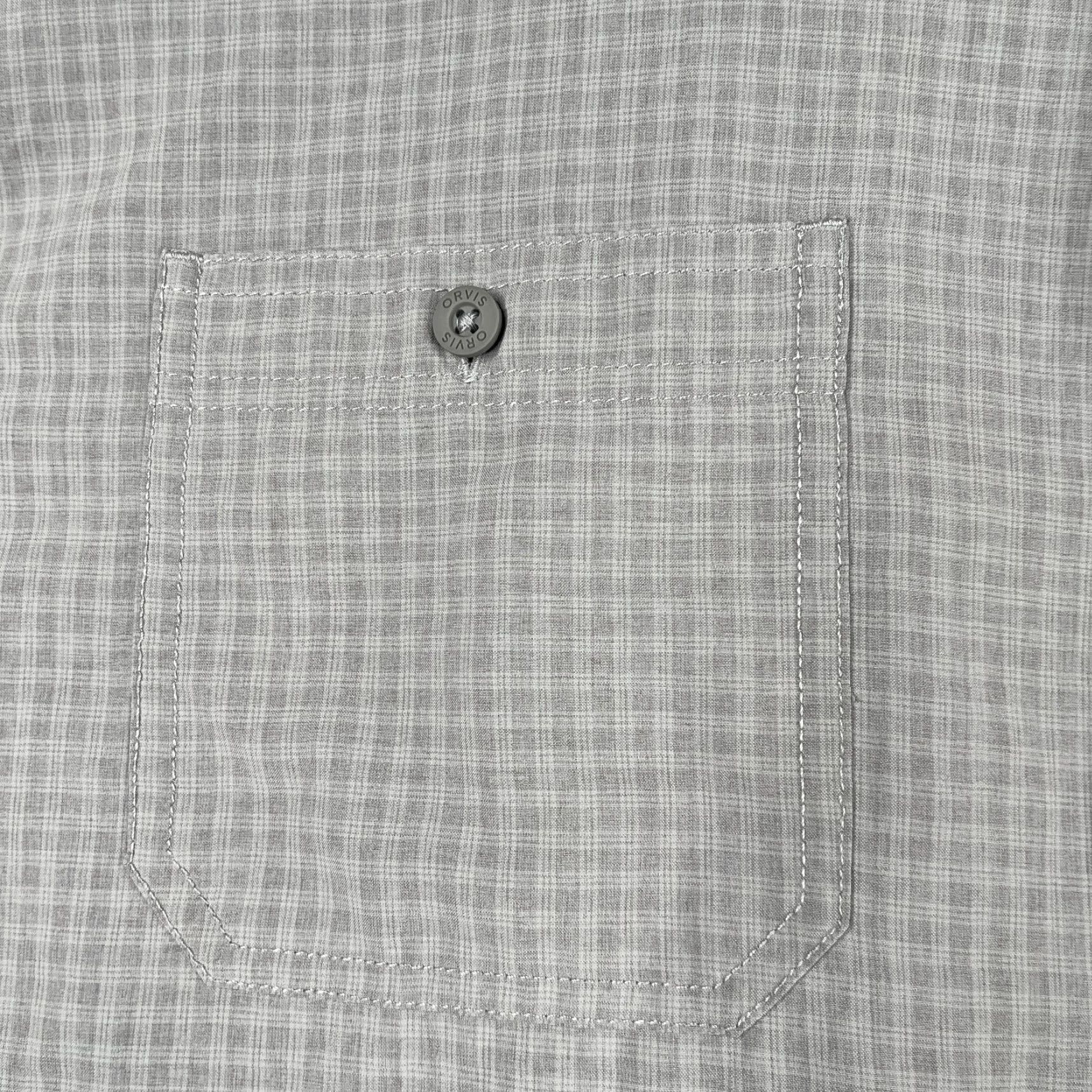 Orvis Orvis Shirt Short Sleeve Button-Up 2XL Gray Check Pockets Lightweight Casual Men's Size US XXL / EU 58 / 5 - 3 Thumbnail