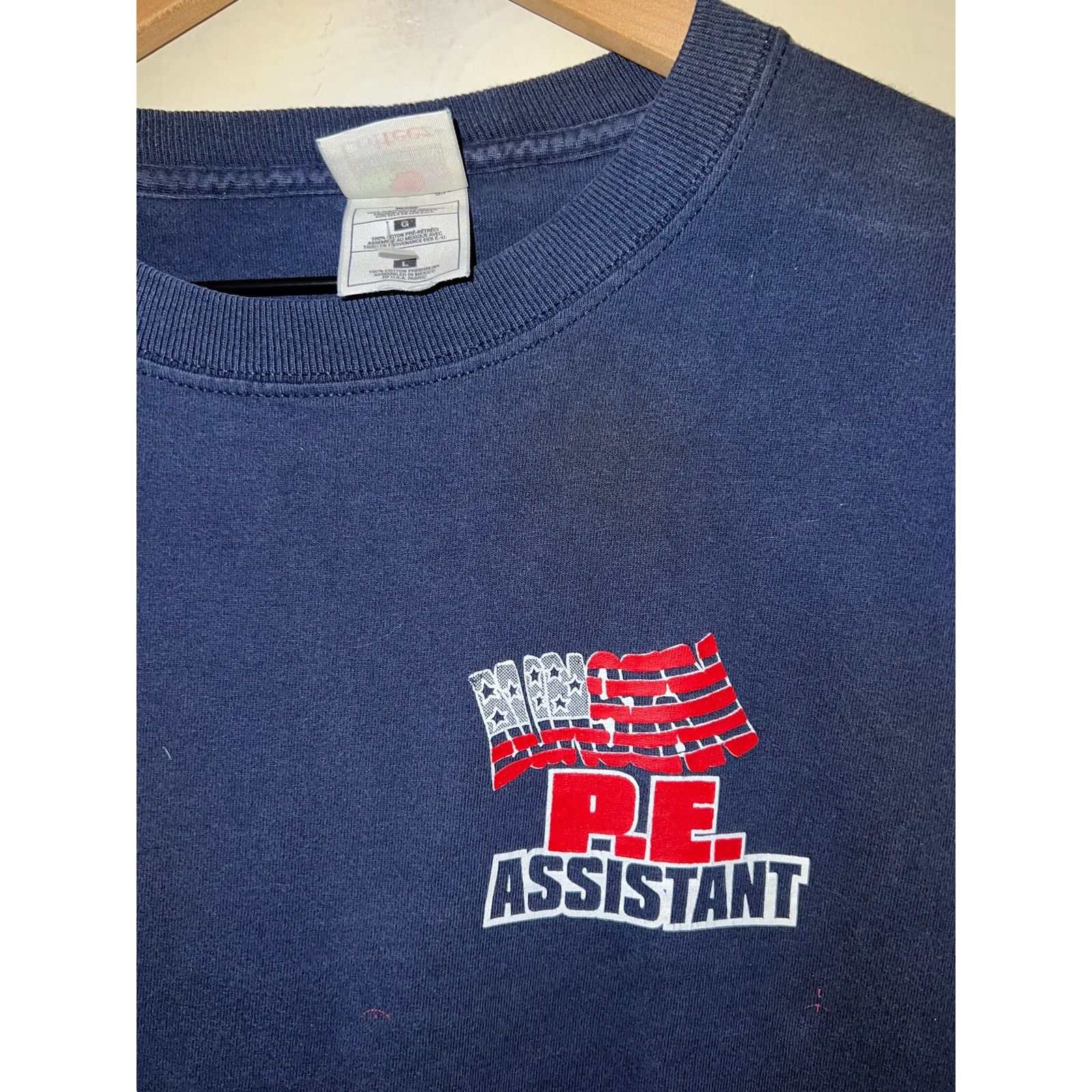 Fruit Of The Loom Vintage Physical Eductation Shirt Dunstan PE Sport Tee 90s L Size US L / EU 52-54 / 3 - 3 Thumbnail