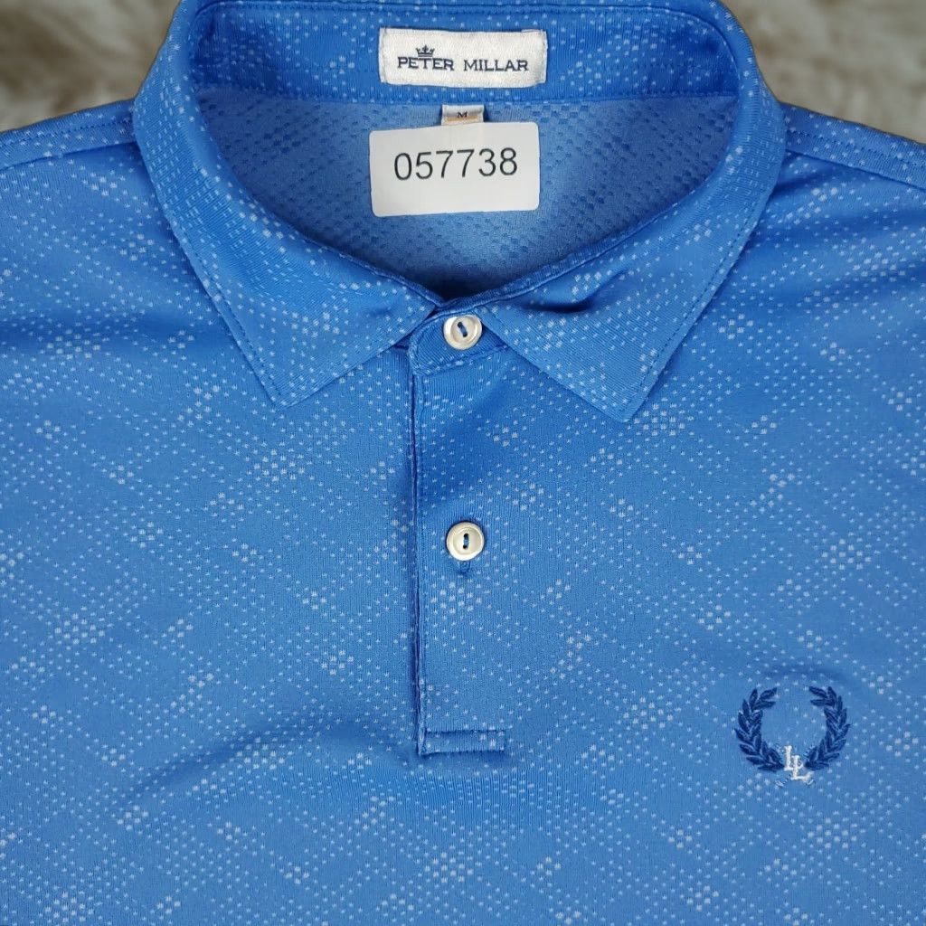 Peter Millar Peter Millar Polo Shirt Mens M Blue Abstract Golf Casual Short Sleeve Size US M / EU 48-50 / 2 - 1 Thumbnail