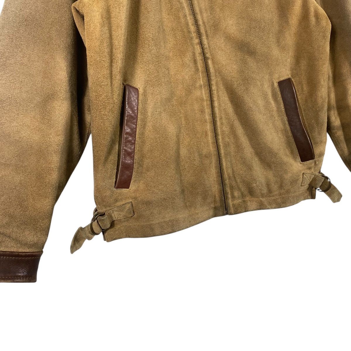 Beams Japan × Vintage Vintage 90s Beams Suede Leather Zipper Jacket M Size Size US M / EU 48-50 / 2 - 5 Thumbnail