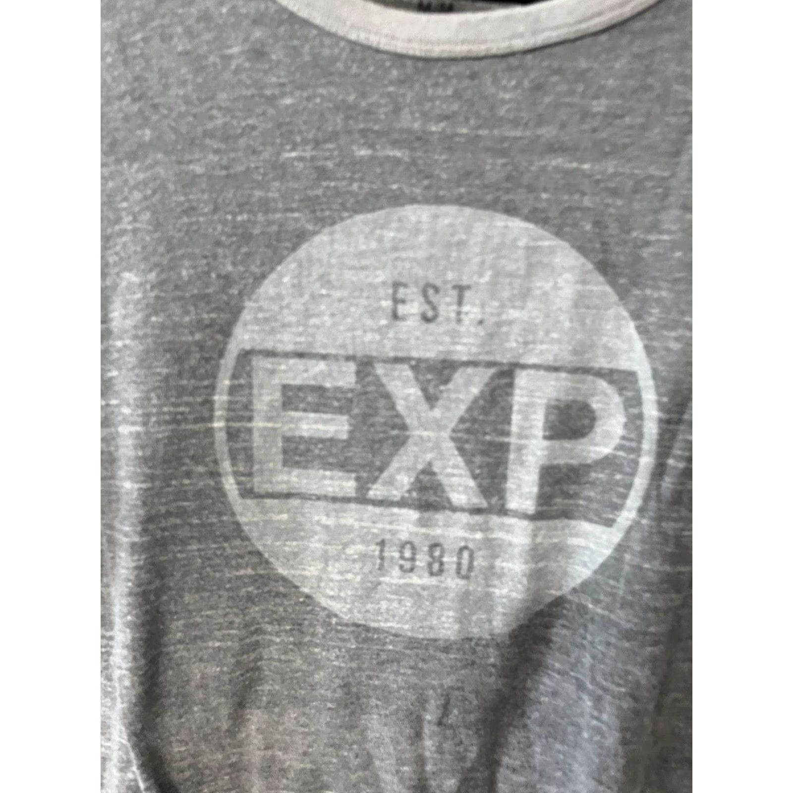 Express Express Graphic Print T-Shirt Gray W Logo Size Medium Men Crew Neck Size US M / EU 48-50 / 2 - 2 Thumbnail