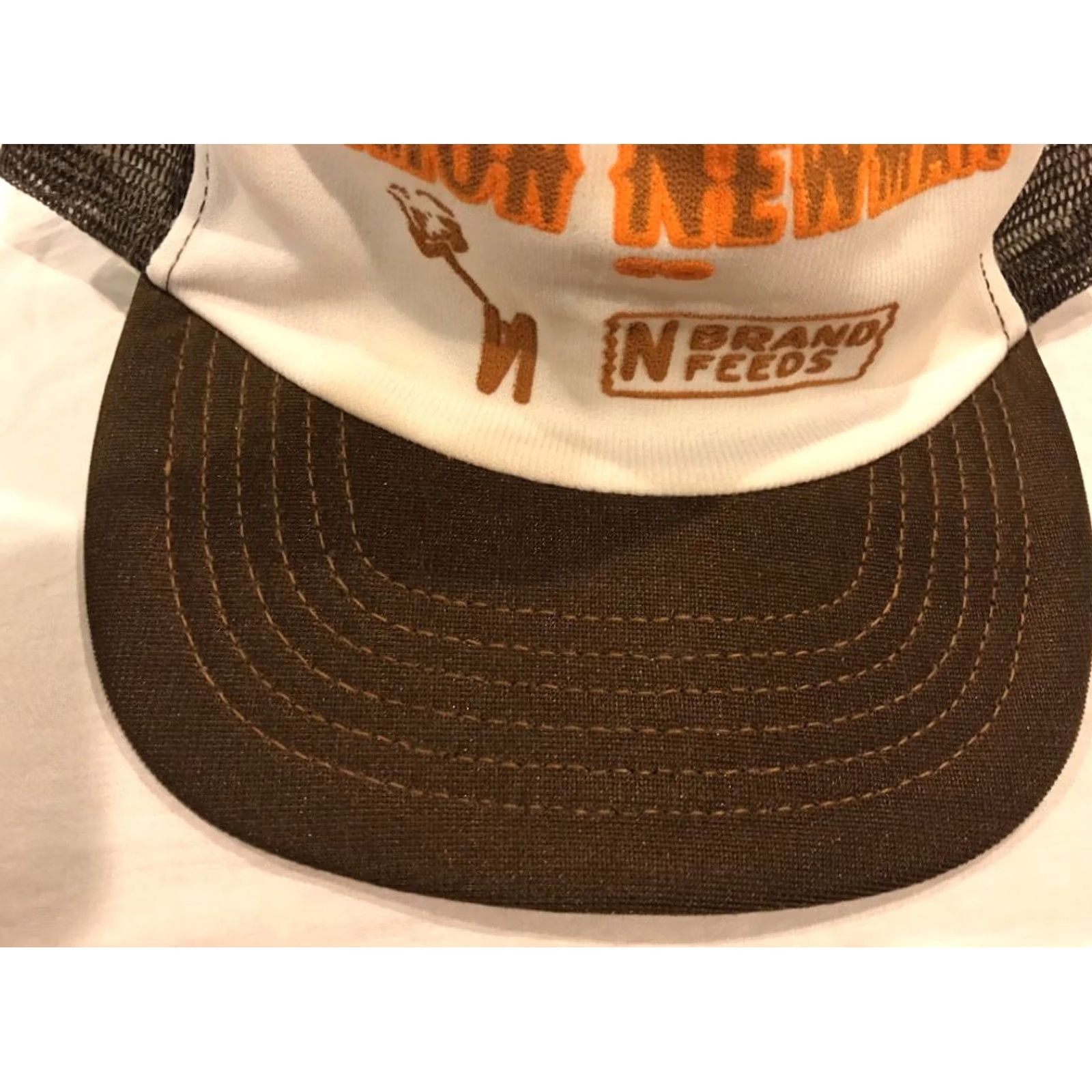 Vintage 80s Hat Snapback Mesh Farmer Cap Simon Newman N Brand Feeds, Men's — image 3 of 6