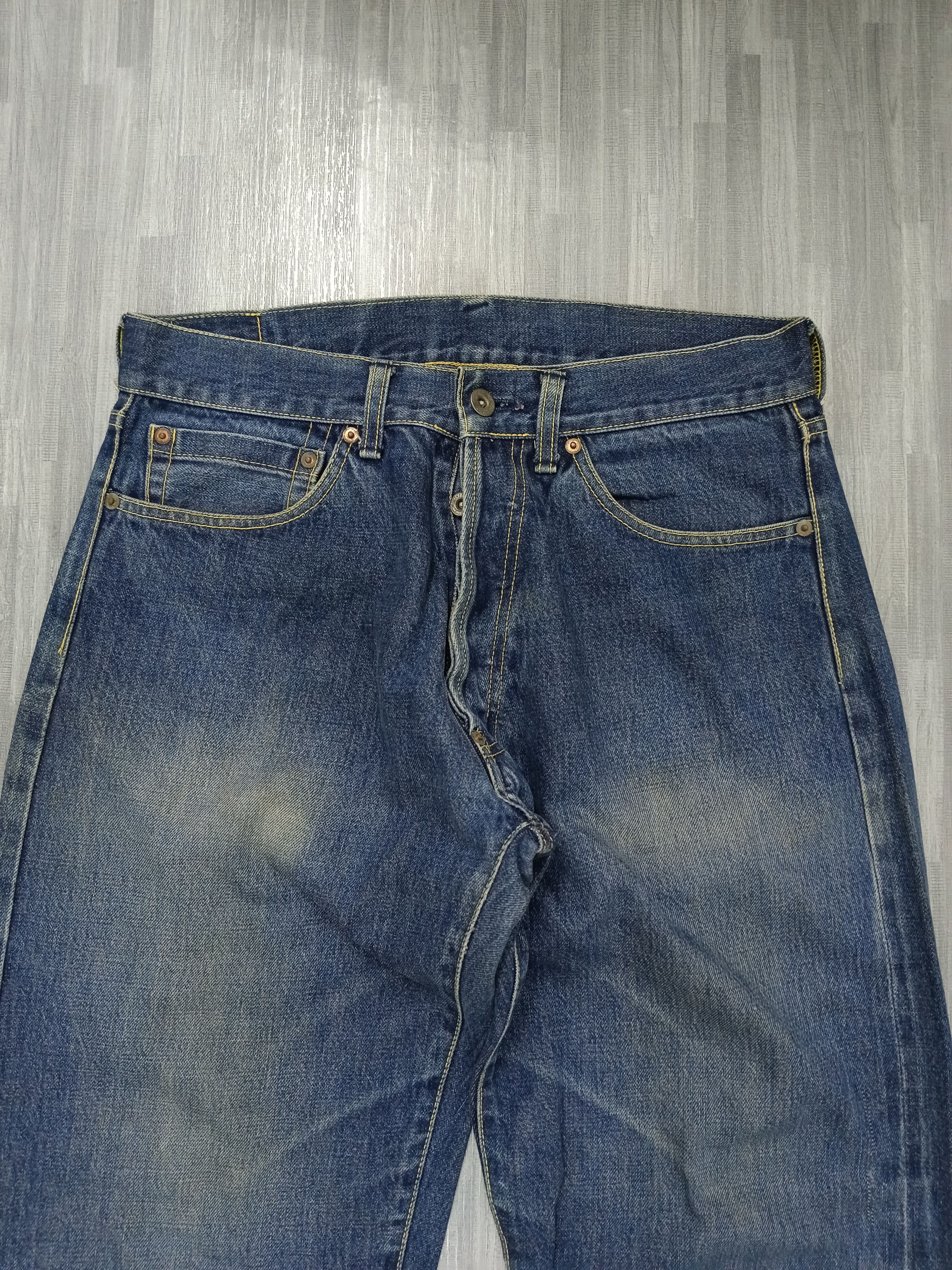 Vintage DISTRESSED 90s VINTAGE BONMARLEN SELVEDGE DENIM PANTS Size US 31 - 4 Thumbnail