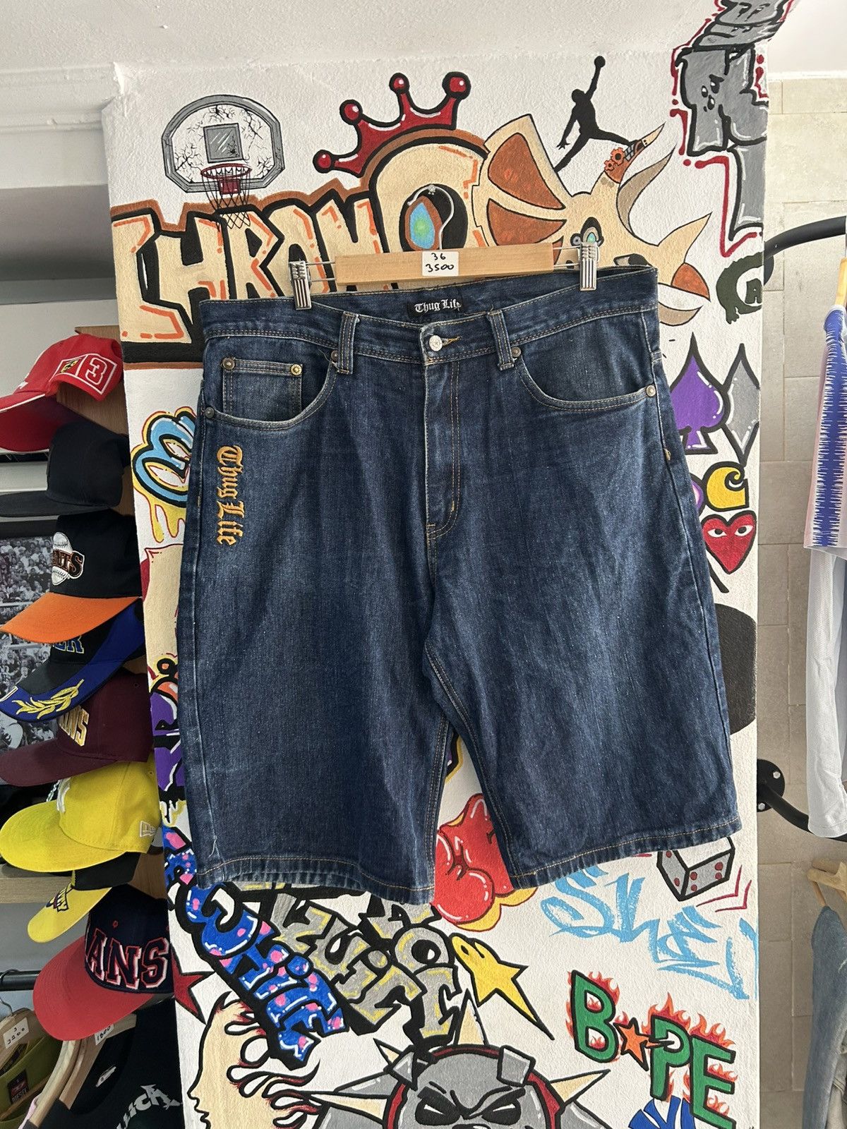 Vintage Baggy Thug Life Jorts Size US 36 / EU 52 - 1 Thumbnail
