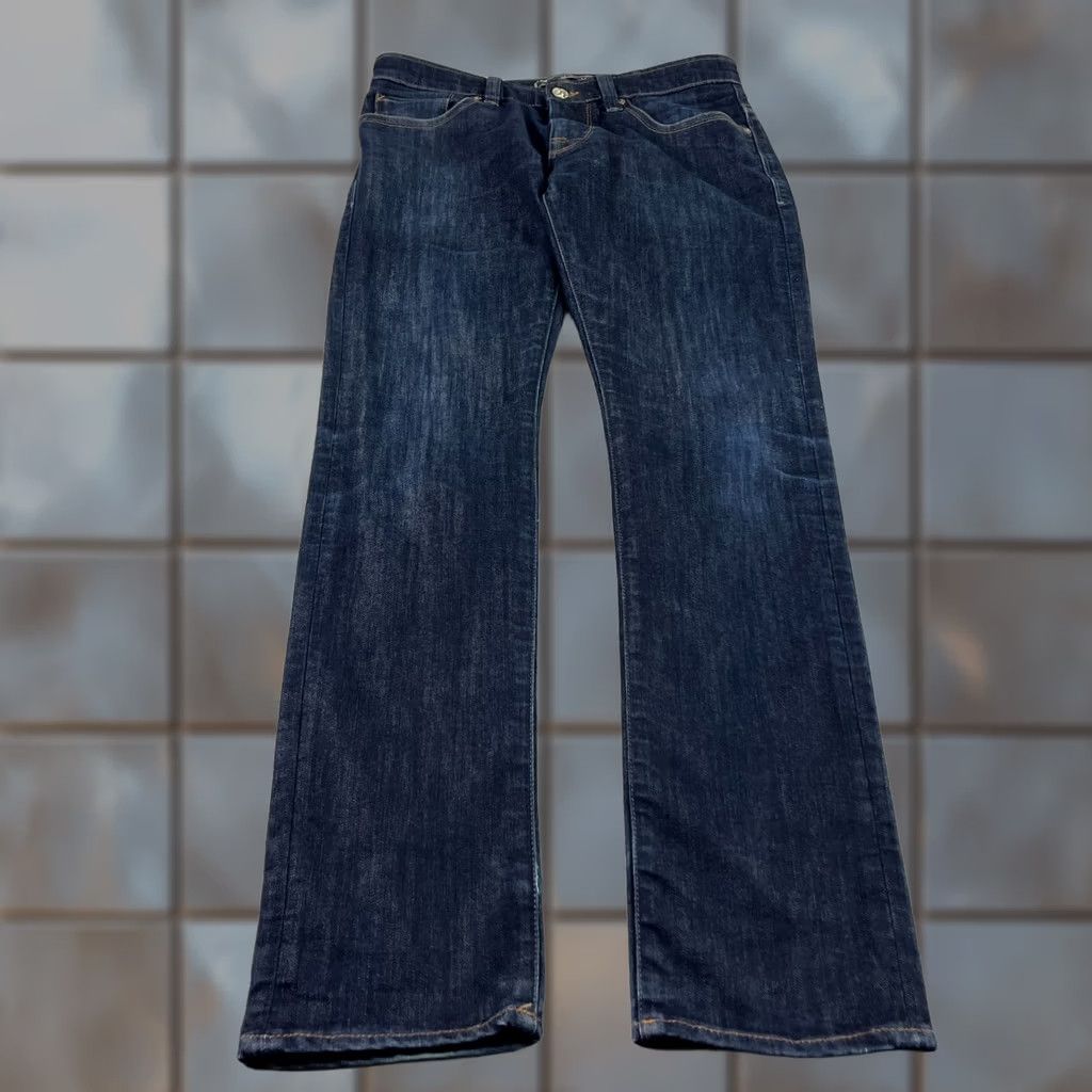 Vintage VINTAGE 34 Heritage Jeans Mens Regular Denim Blue 30x32 33 Inseam Tapered Dark Wash (Pattern: Solid) - Size US 30 / EU 46 - 1 Thumbnail