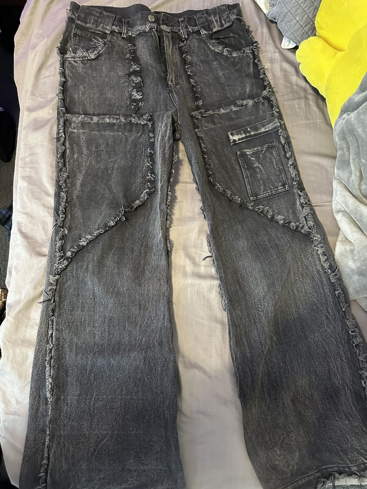 No Faith Studios No Faith Studios Mens Distressed Denim Size US 32 / EU 48 - 1 Thumbnail