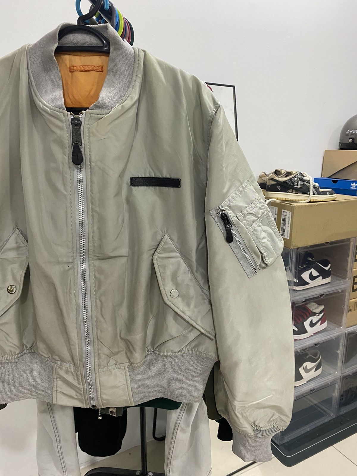 Avirex Vintage Avirex usa sun faded Big Spell Out Bomber Jacket Size US M / EU 48-50 / 2 - 2 Thumbnail