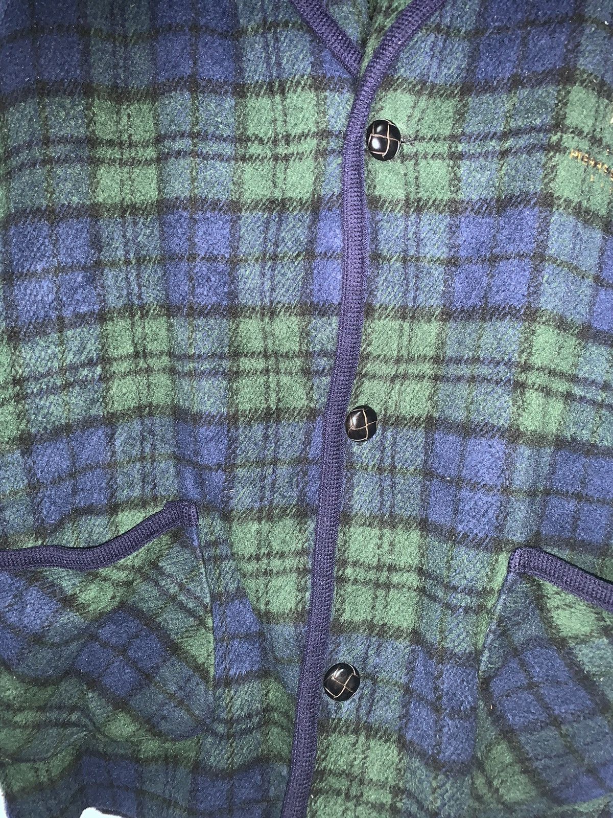 Vintage Vintage Vent Vert Pierre Balmain Fleece Jacket Size US L / EU 52-54 / 3 - 9 Thumbnail