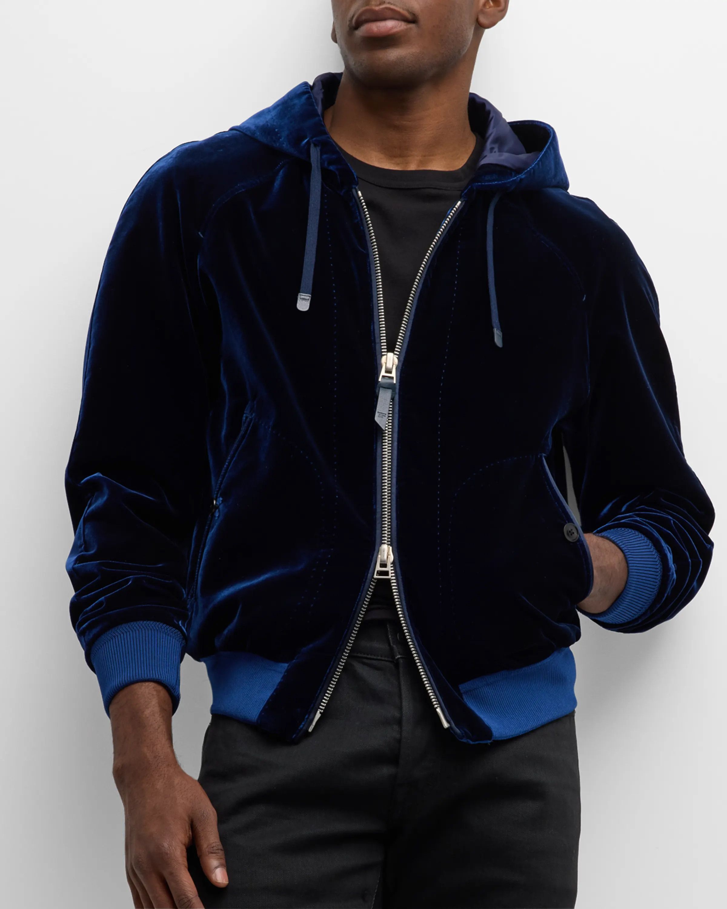 Tom Ford Best Dressed $4,300 w/Tax Highest End Velvet Hoodie Size US L / EU 52-54 / 3 - 7 Thumbnail
