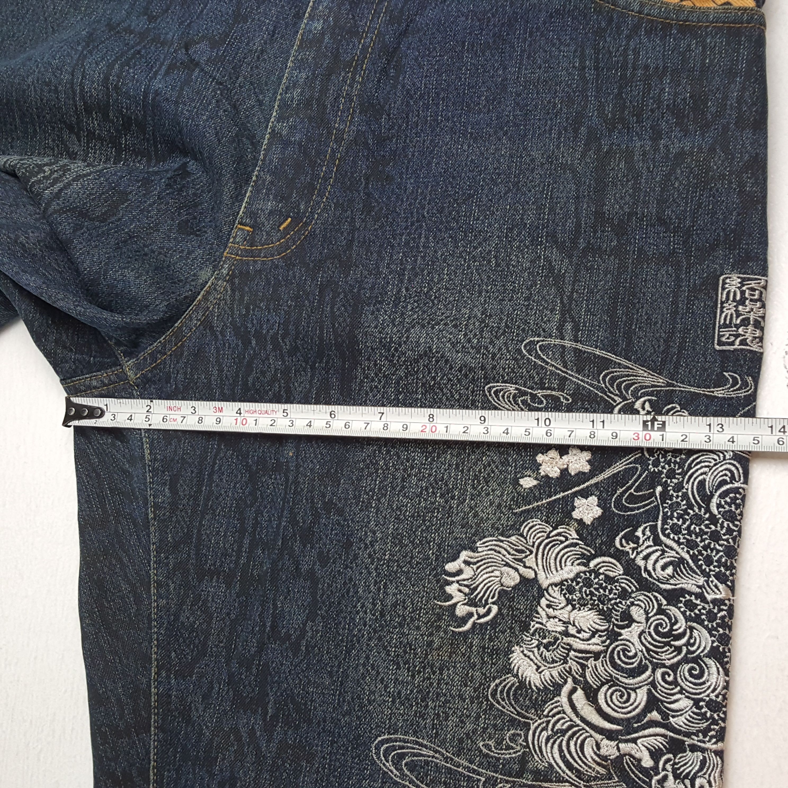 Japanese Brand × Vintage KARAKURI TAMASHII Japanese Fashion Streetwear Style Jeans Size US 34 / EU 50 - 9 Thumbnail