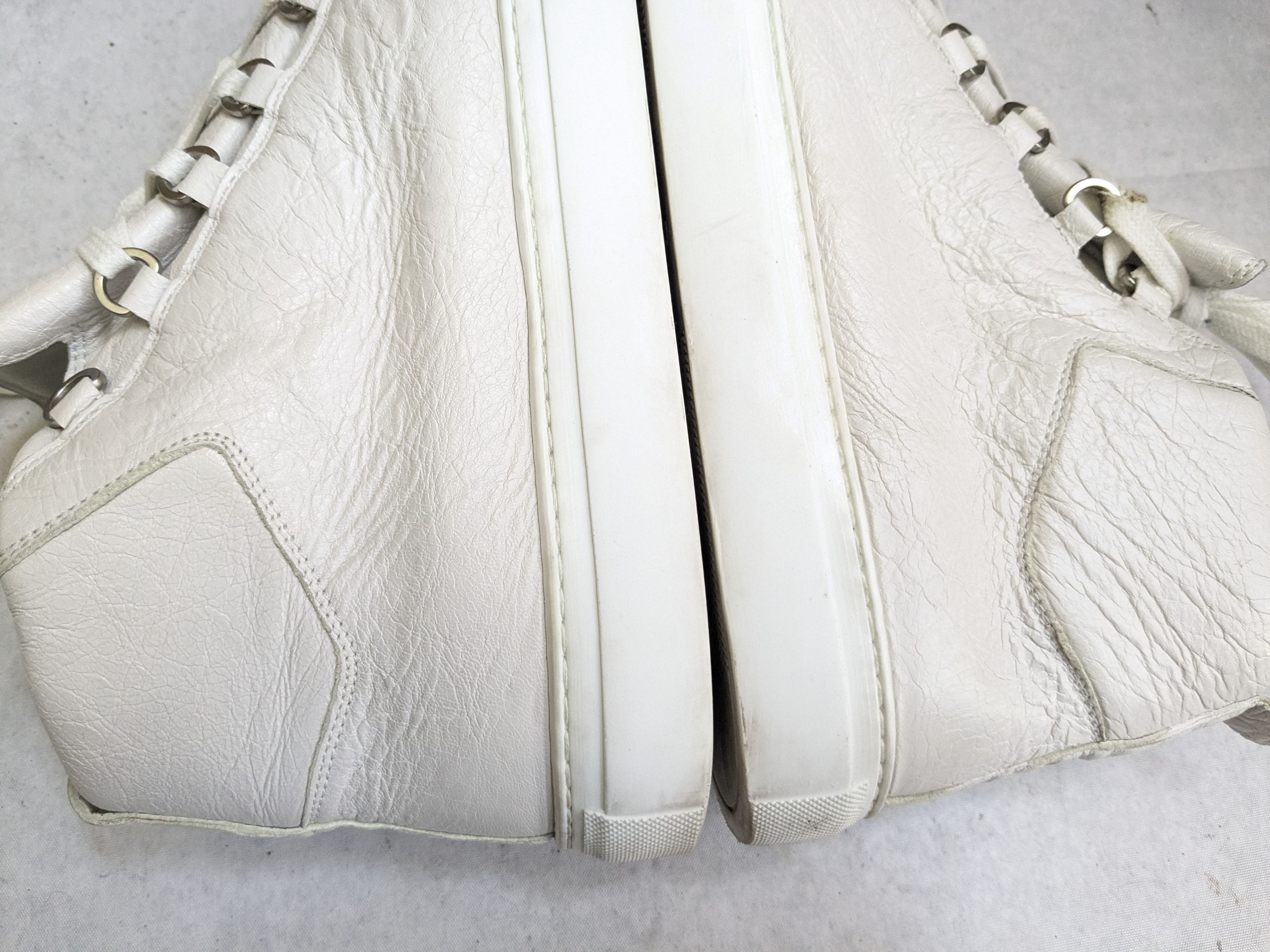 Balenciaga Balenciaga Arena Sneakers White High Tops Leather Size US 13 / EU 46 - 9 Thumbnail