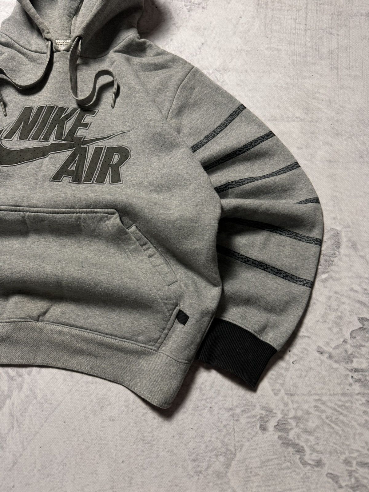 Nike × Vintage 00s Nike Vintage Airmax Big Logo Oversize Hoodie Y2K Size US S / EU 44-46 / 1 - 4 Thumbnail
