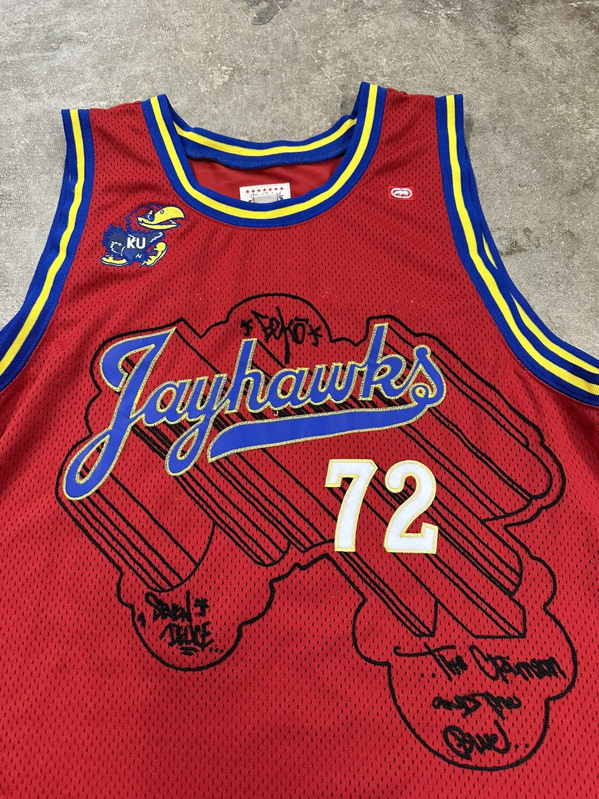 Ecko Unltd. Crazy Y2K Ecko Unltd Kansas City Jayhawks Basketball Jersey Size US XXL / EU 58 / 5 - 6 Thumbnail