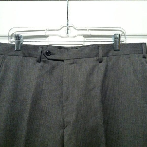 Jos. A. Bank JOS.A.BANK MEN'S NEW 100%WOOL DRESS PANTS SIZE: 36/UNHEMMED Size 36R - 1 Thumbnail