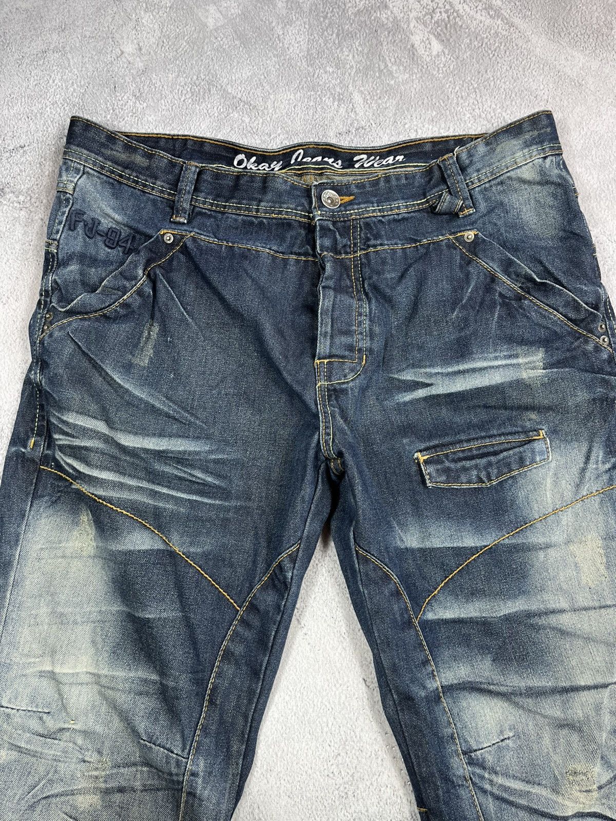 Japanese Brand × Vintage Vintage Y2K Japanese jeans faded streetwear style Size US 36 / EU 52 - 7 Thumbnail