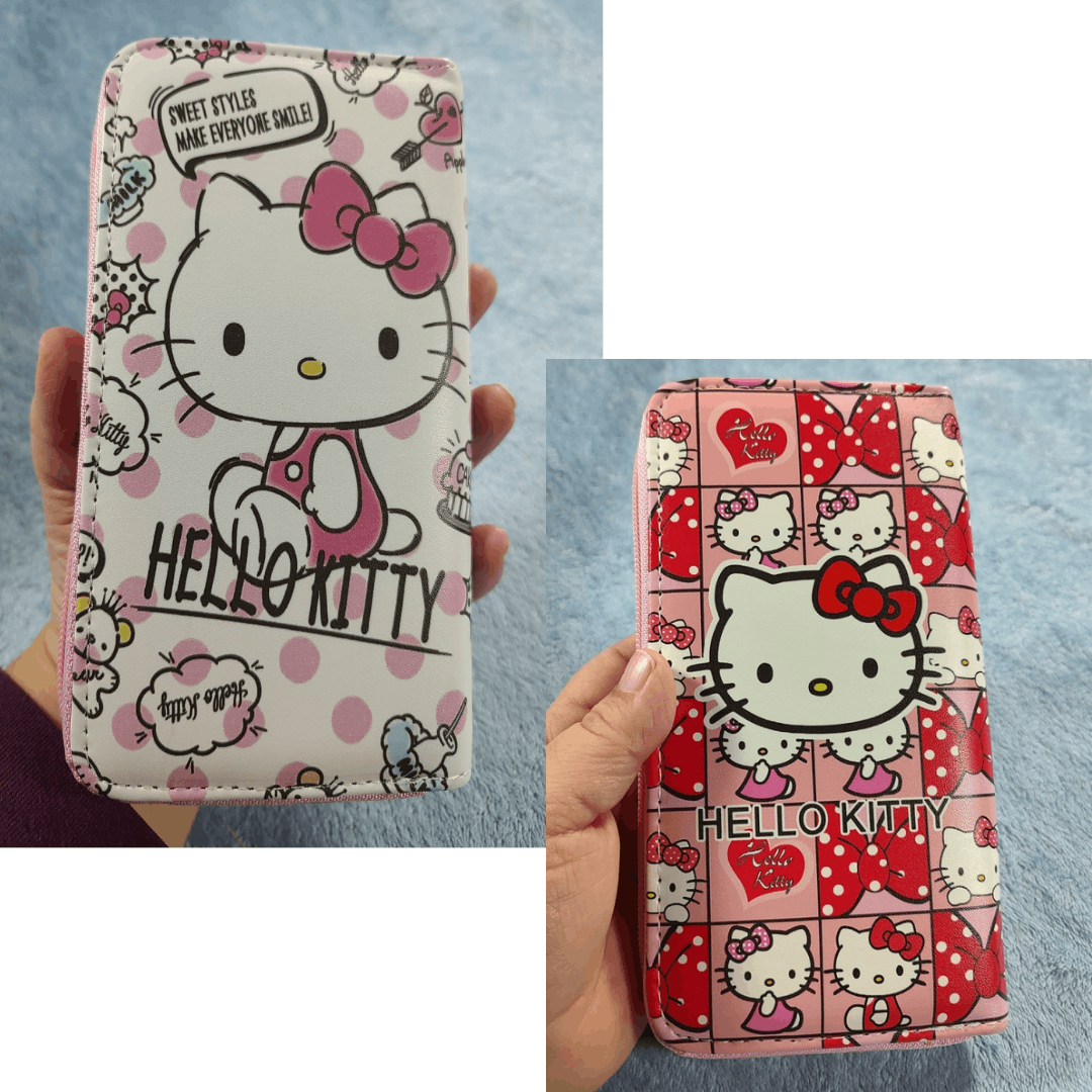 Japanese Brand Hello Kitty Wallet PU Leather Long Zipper, NEW Size ONE SIZE - 1 Thumbnail