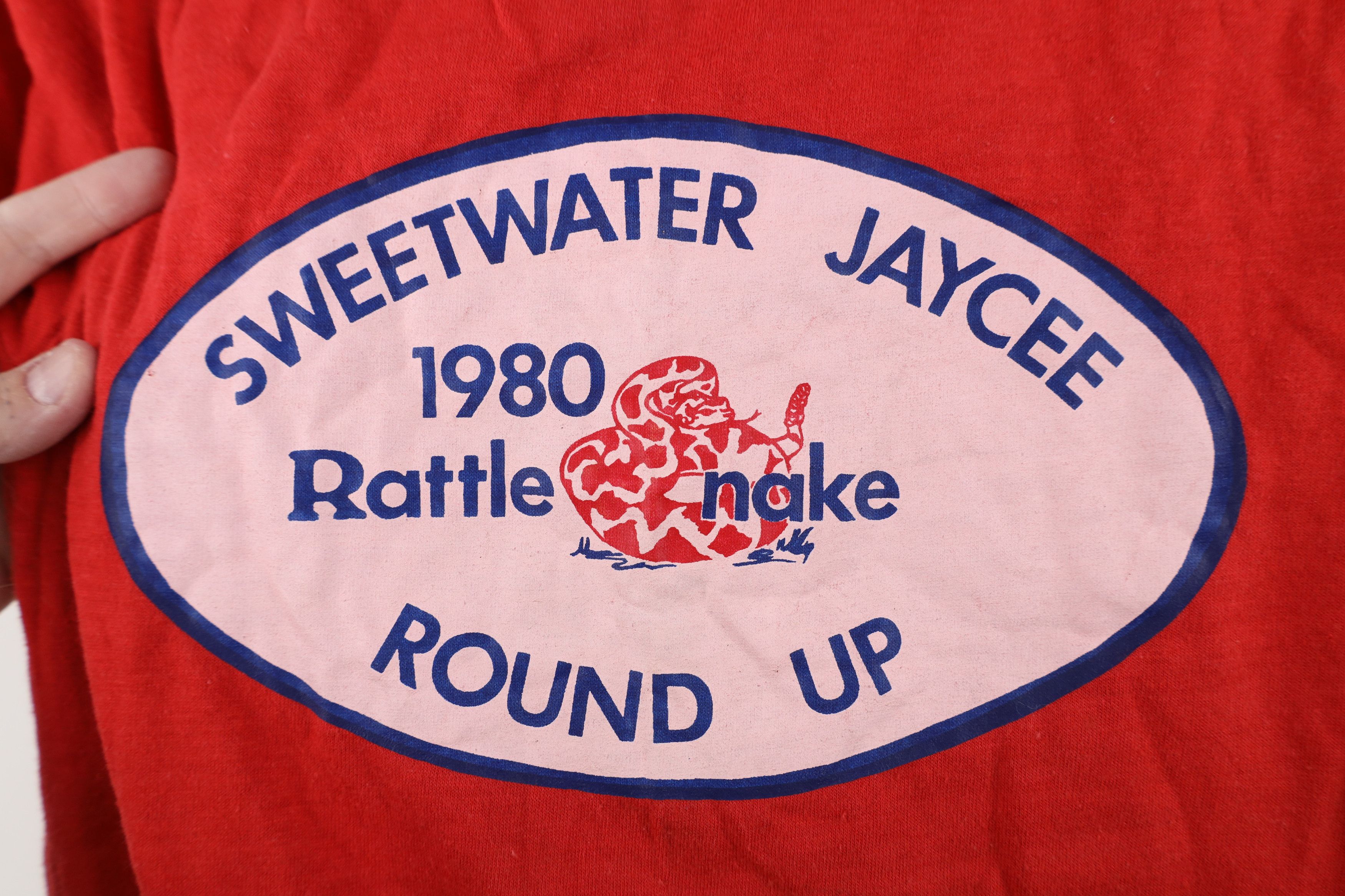 Vintage Vintage 80s Jaycee Round Up Rattle Snake T-Shirt USA Size S / US 4 / IT 40 - 4 Thumbnail