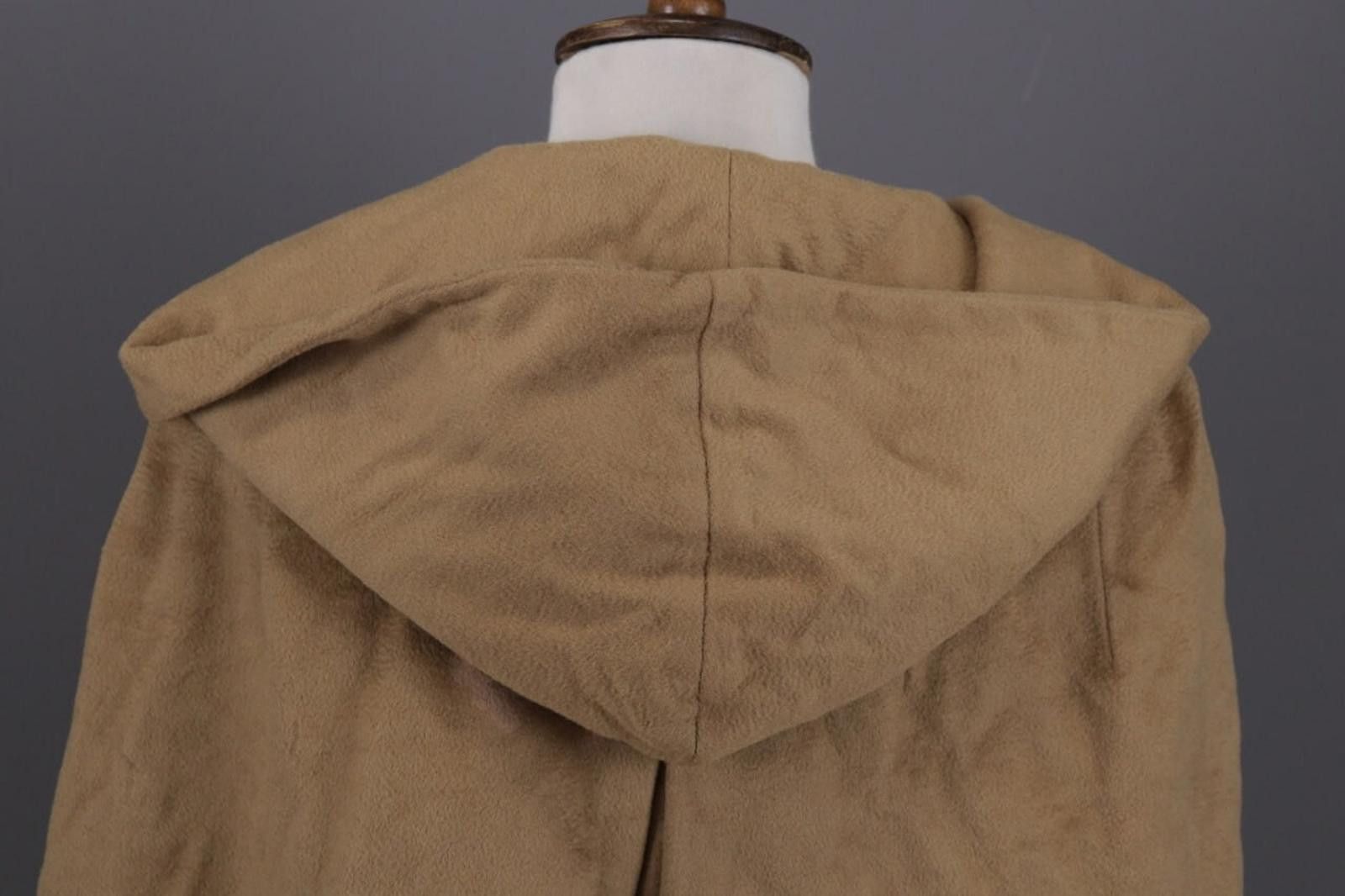 Designer Max Mara Beige Wool Knit Belted Coat Jacket USA 6 / GB 8 Size M / US 6-8 / IT 42-44 - 10 Thumbnail