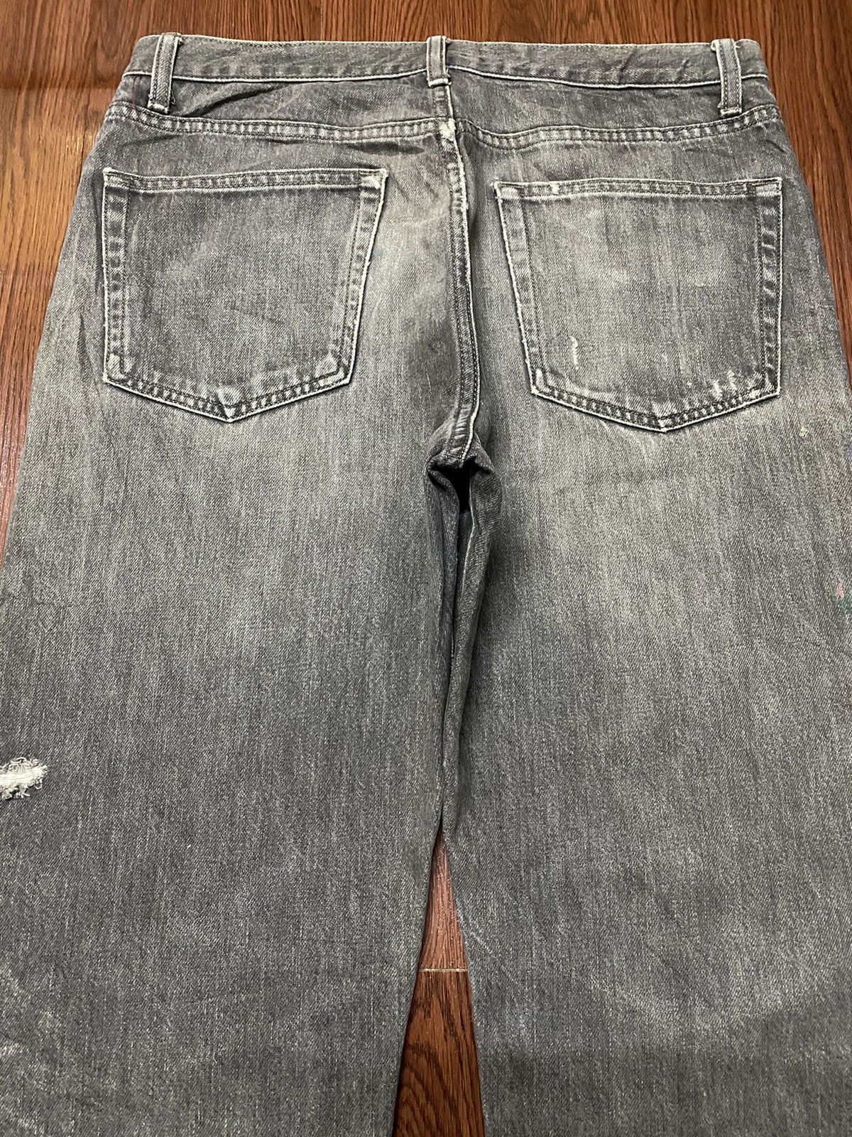 Japanese Brand Vtg Japanese Brand Paint Splatter Fade Wash Distressed Jeans Size US 32 / EU 48 - 6 Thumbnail