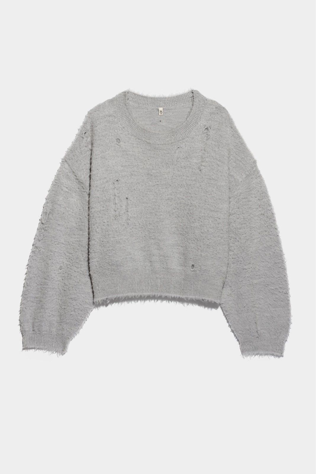 R13 Cropped Shaggy Oversized Sweater large Size L / US 10 / IT 46 - 12 Thumbnail