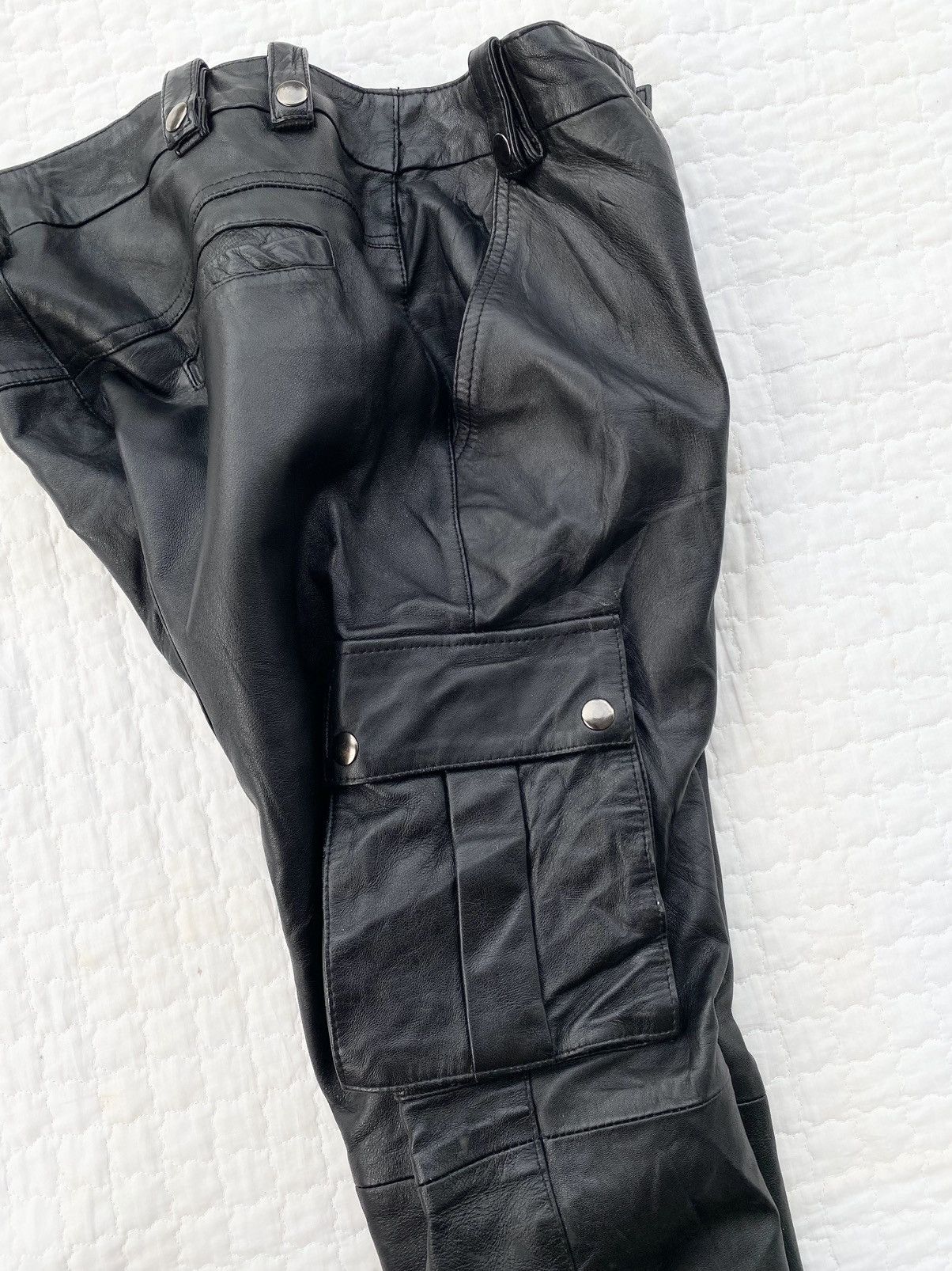 Genuine Leather Vintage Genuine Leather Trouser Pant Size US 33 - 7 Thumbnail