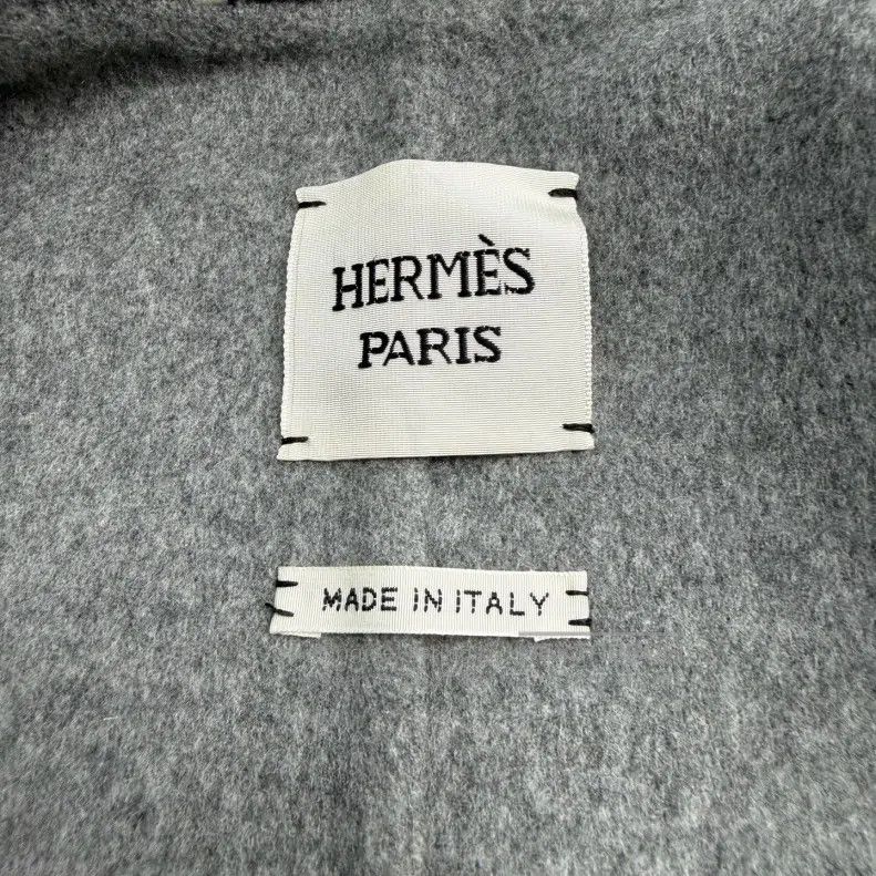 Hermes Hermes Gray Cashmere Tweed Coat with Belt Size XS / US 0-2 / IT 36-38 - 5 Thumbnail