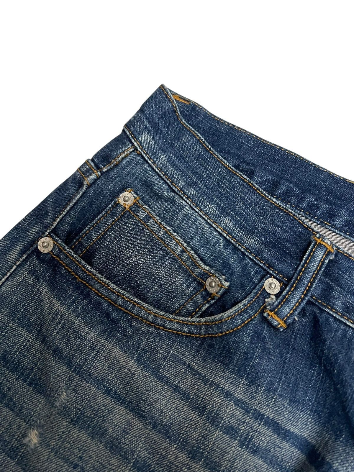 A.P.C. Vintage A.P.C Clawmark Selvedge Distressed Denim Jean Size US 34 / EU 50 - 11 Thumbnail