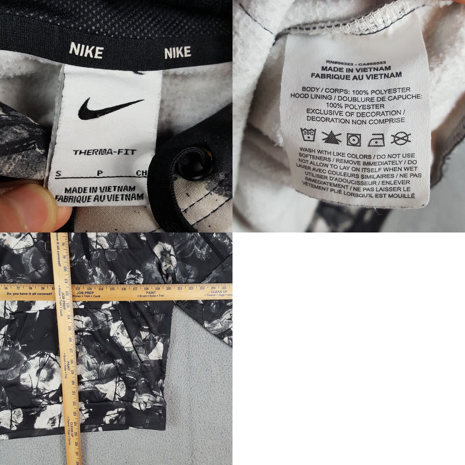 Nike VINTAGE Nike Men's Hoodie Sweater Pullover Fleece Size Small Fall Winter Retro 90s Y2K Outdoor Athletic Size US S / EU 44-46 / 1 - 8 Thumbnail