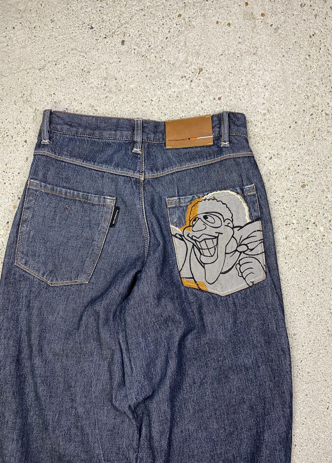 Fubu Fubu platinum raw denim jeans jnco southpole hip hop baggy