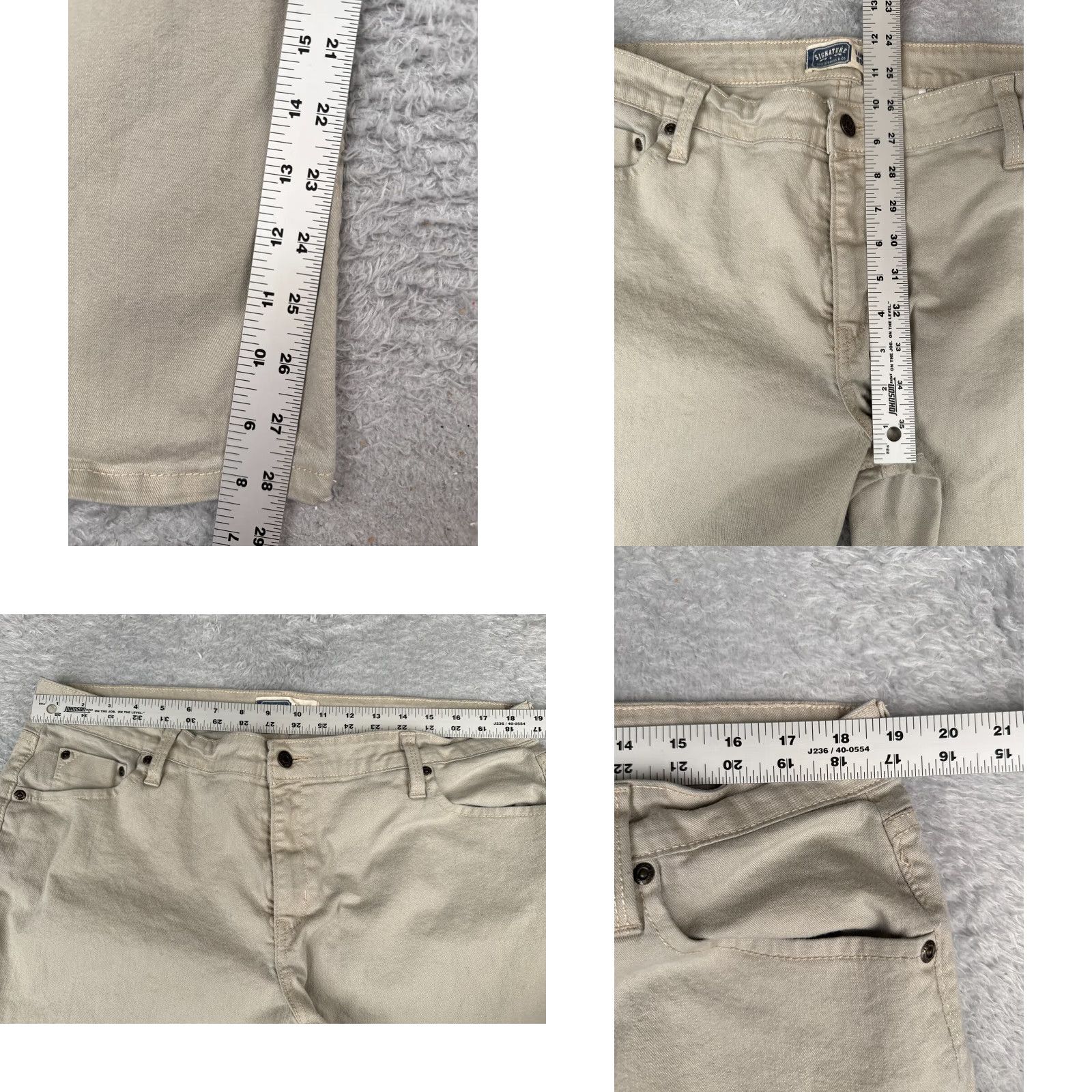 Levi's VINTAGE Levi's Jeans Women 18 Beige Denim Low Rise Bootcut Cotton Medium Wash 38x29 Remains? Size 40" / US 18 - 8 Thumbnail